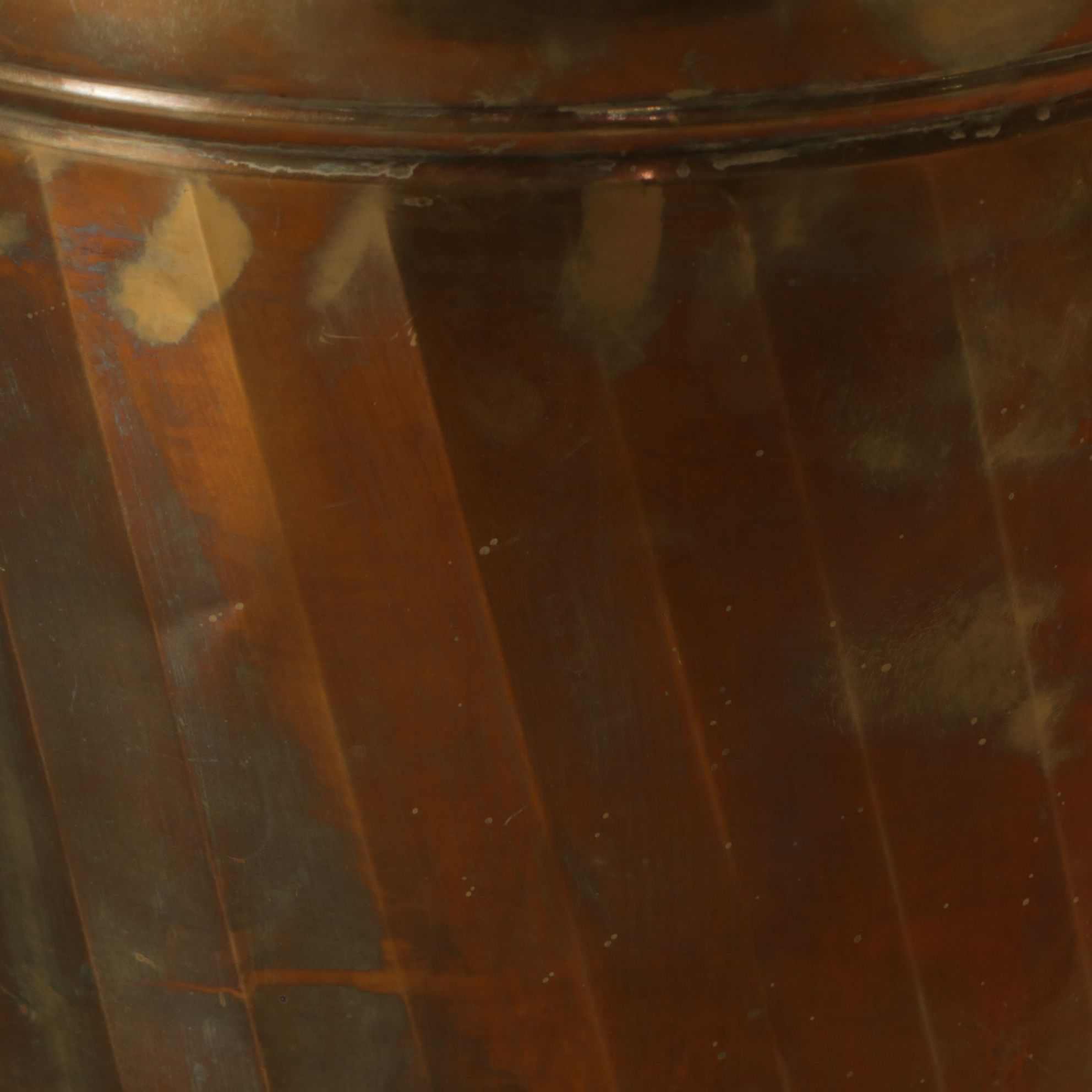 Footed Brass Firewood Holder with Brass Kindling Bucket