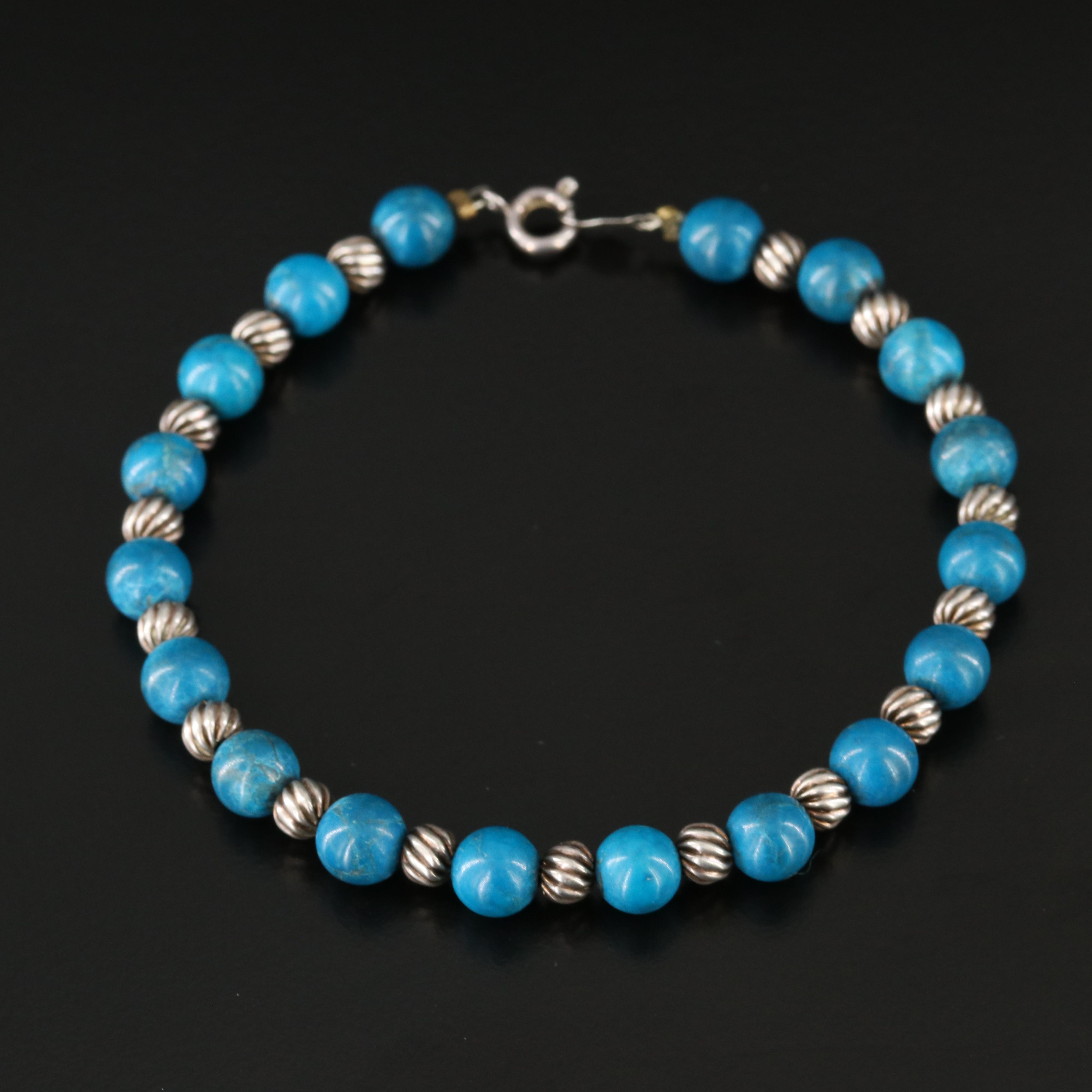 Sterling Magnesite Bracelet
