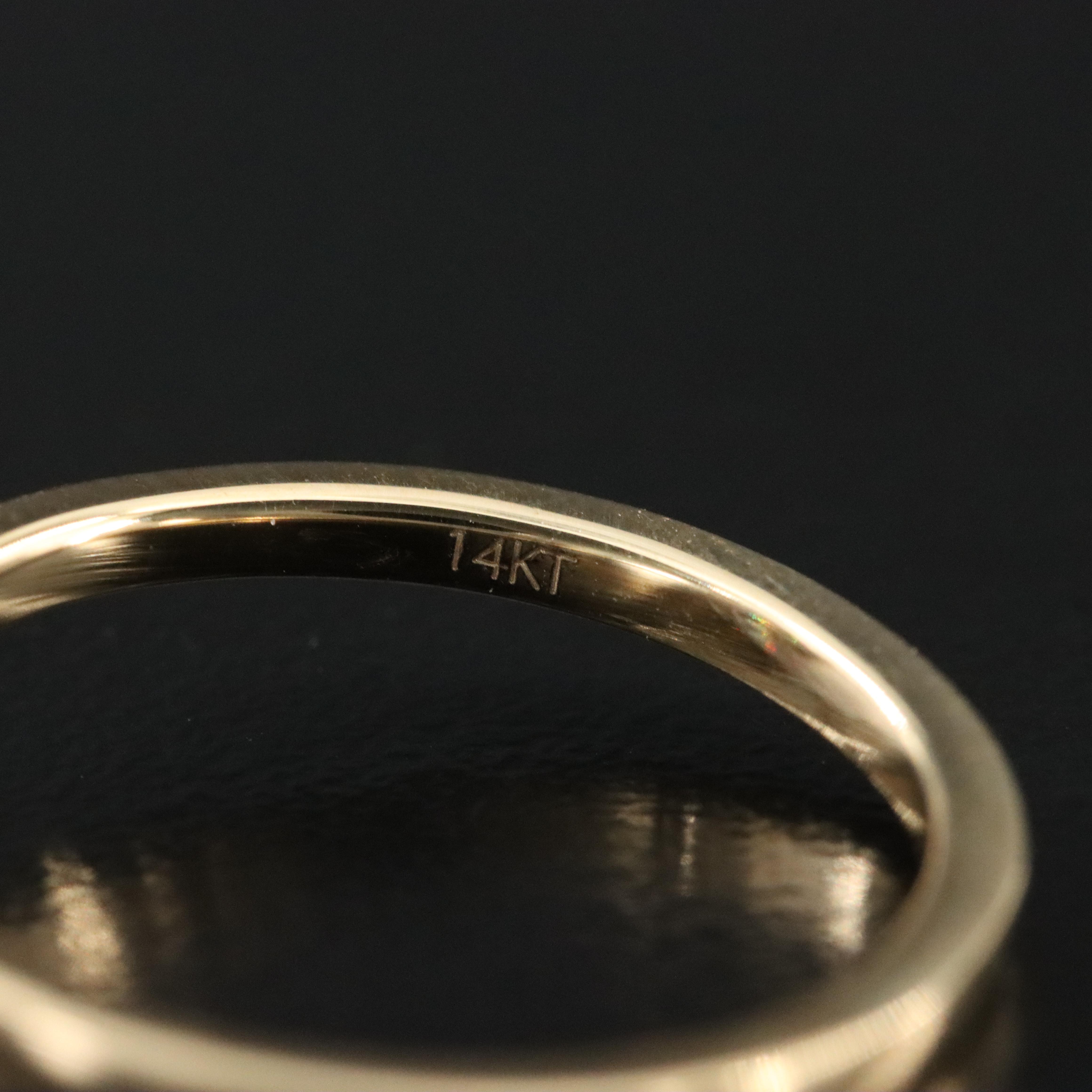 14K 1.60 CT Lab Grown Diamond Solitaire Ring with IGI Report