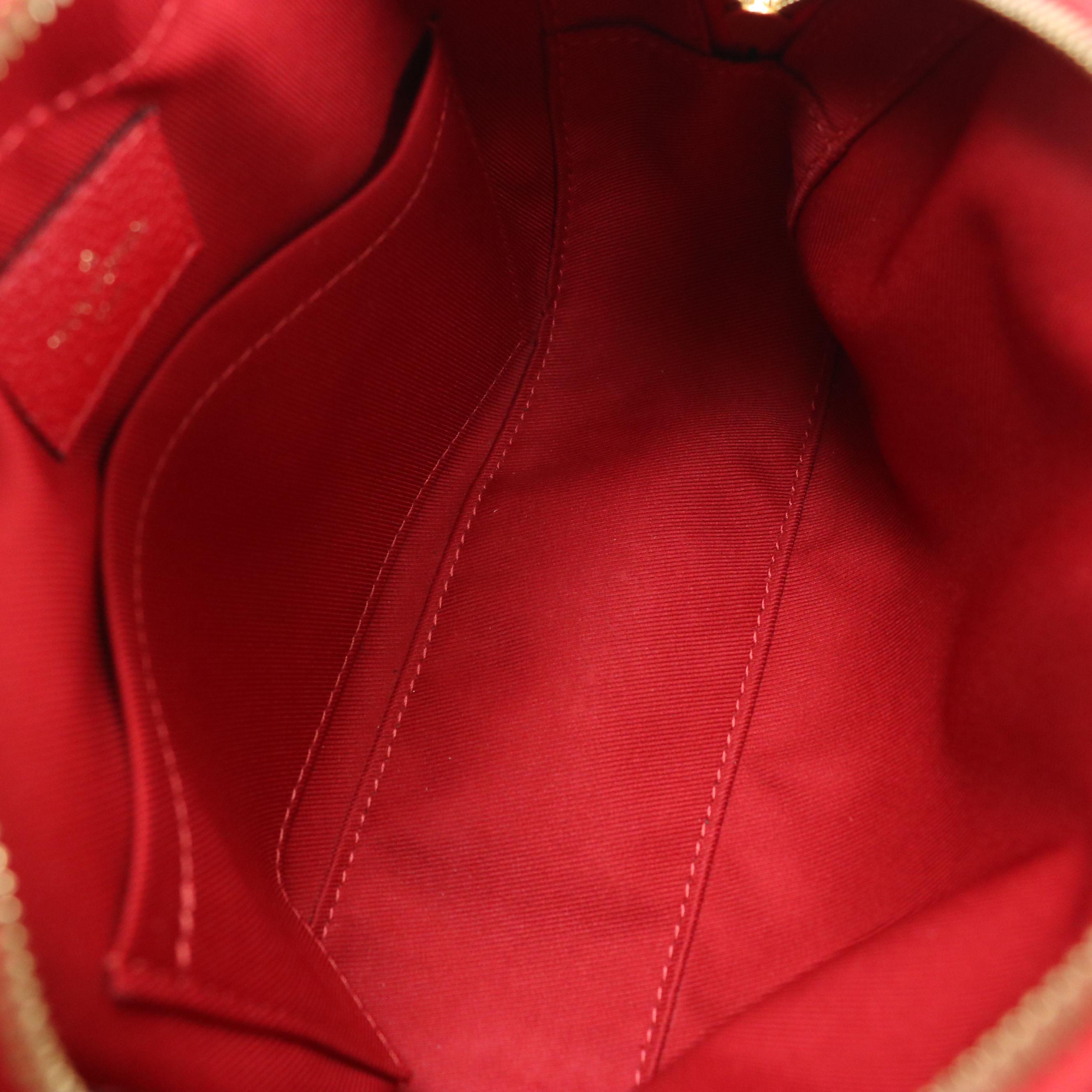 Louis Vuitton Saintonge Two-Way Crossbody Bag Cherry Monogram Empreinte Leather