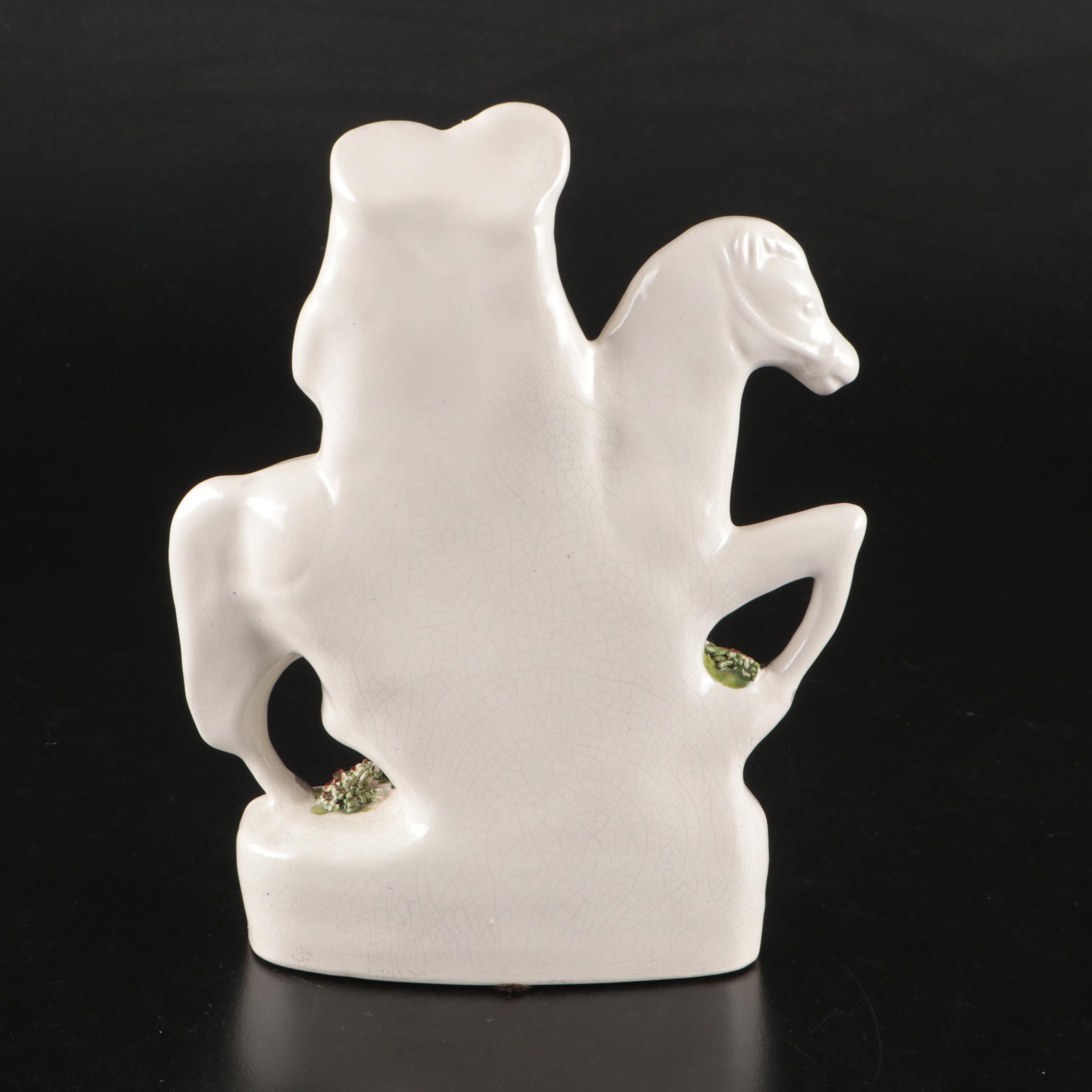 English Staffordshire "Going to Market" and "Returning Home" Figurines