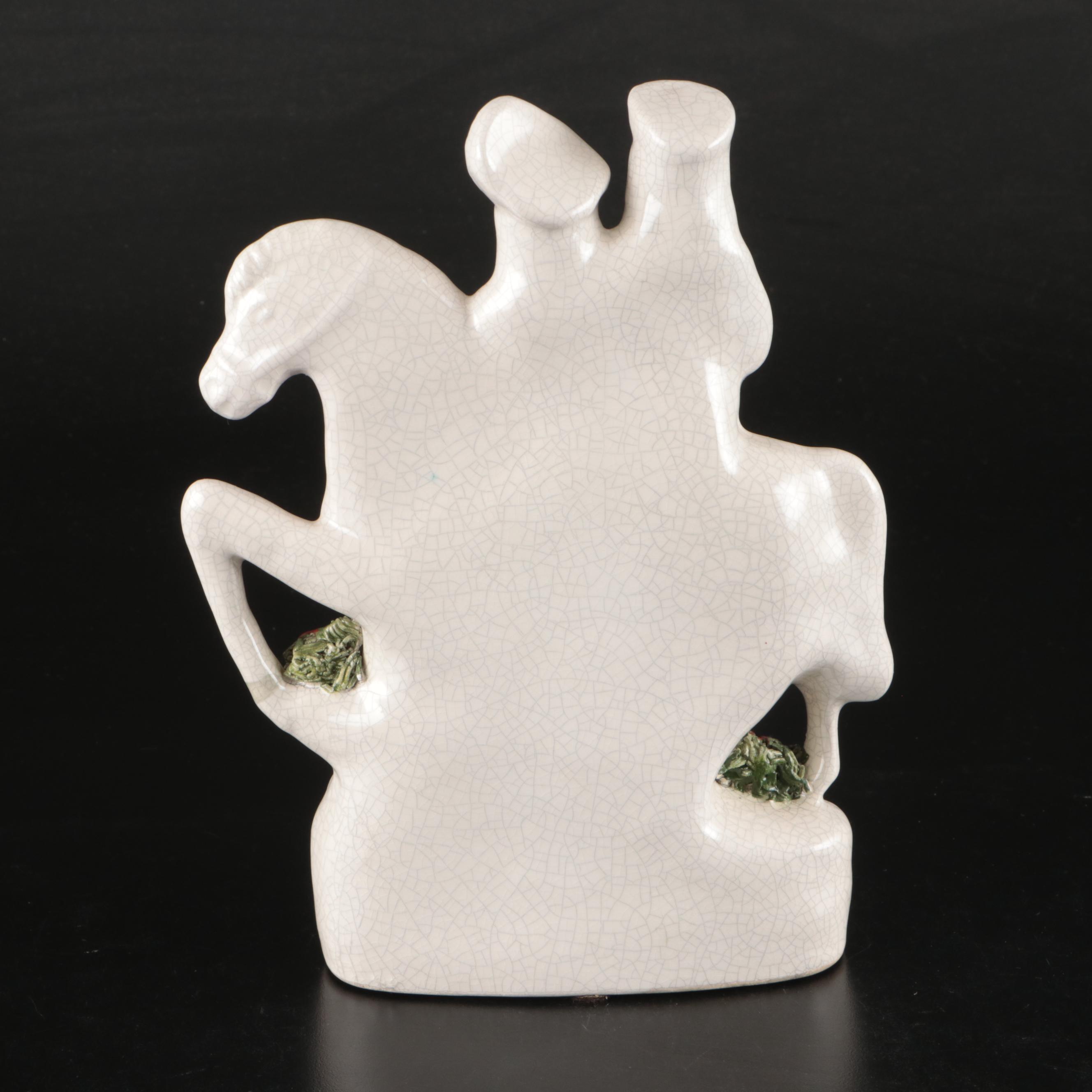 English Staffordshire "Going to Market" and "Returning Home" Figurines