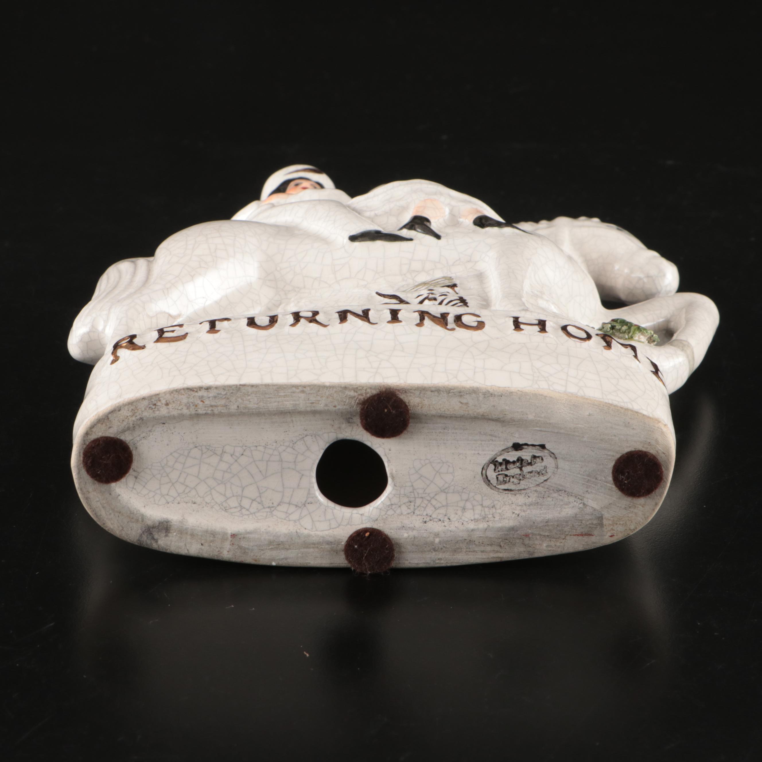 English Staffordshire "Going to Market" and "Returning Home" Figurines