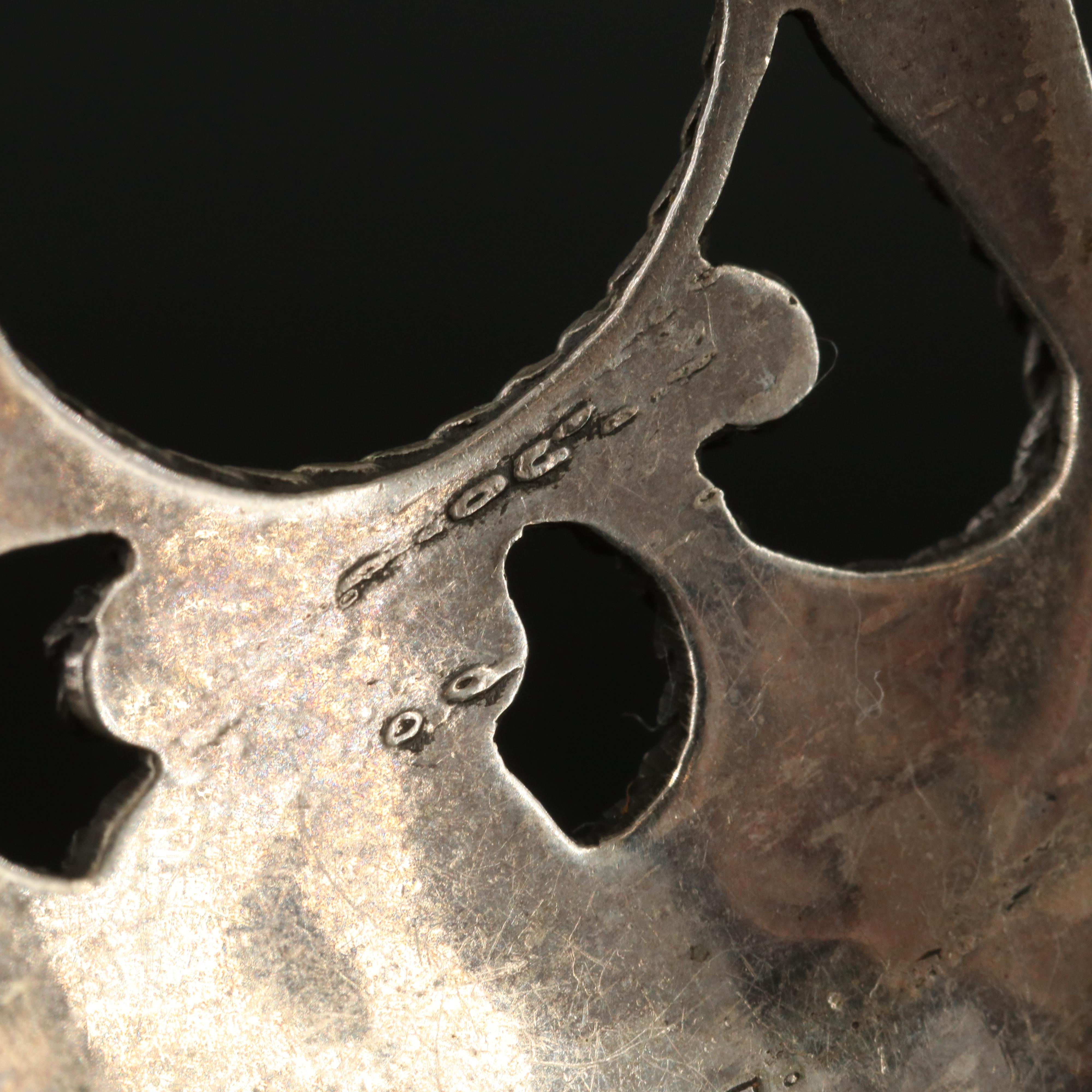 Sterling Turquoise Earrings with Rope Detailing