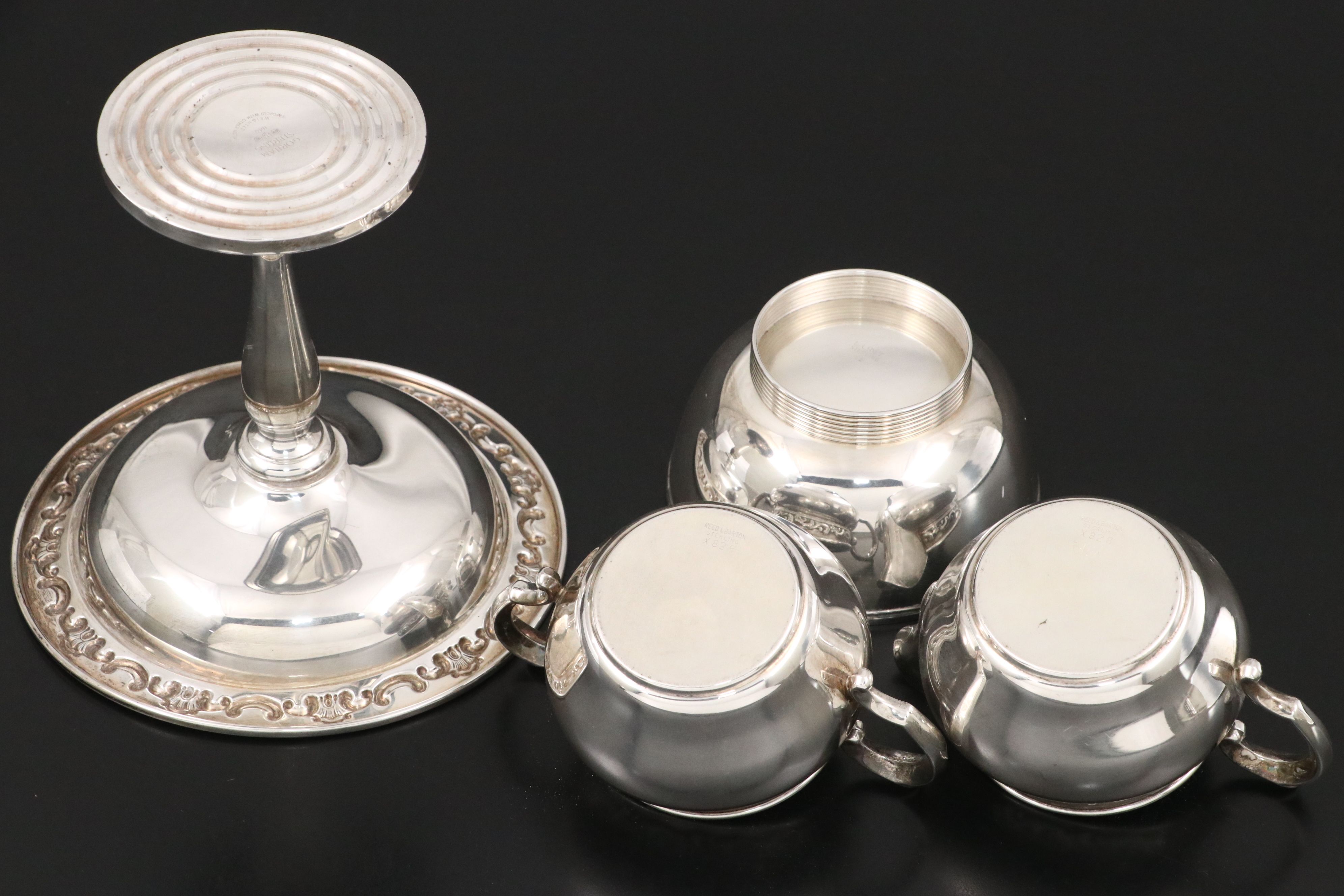 Gorham Sterling Compote, Lunt Sterling Bowls, and More Sterling Table Décor
