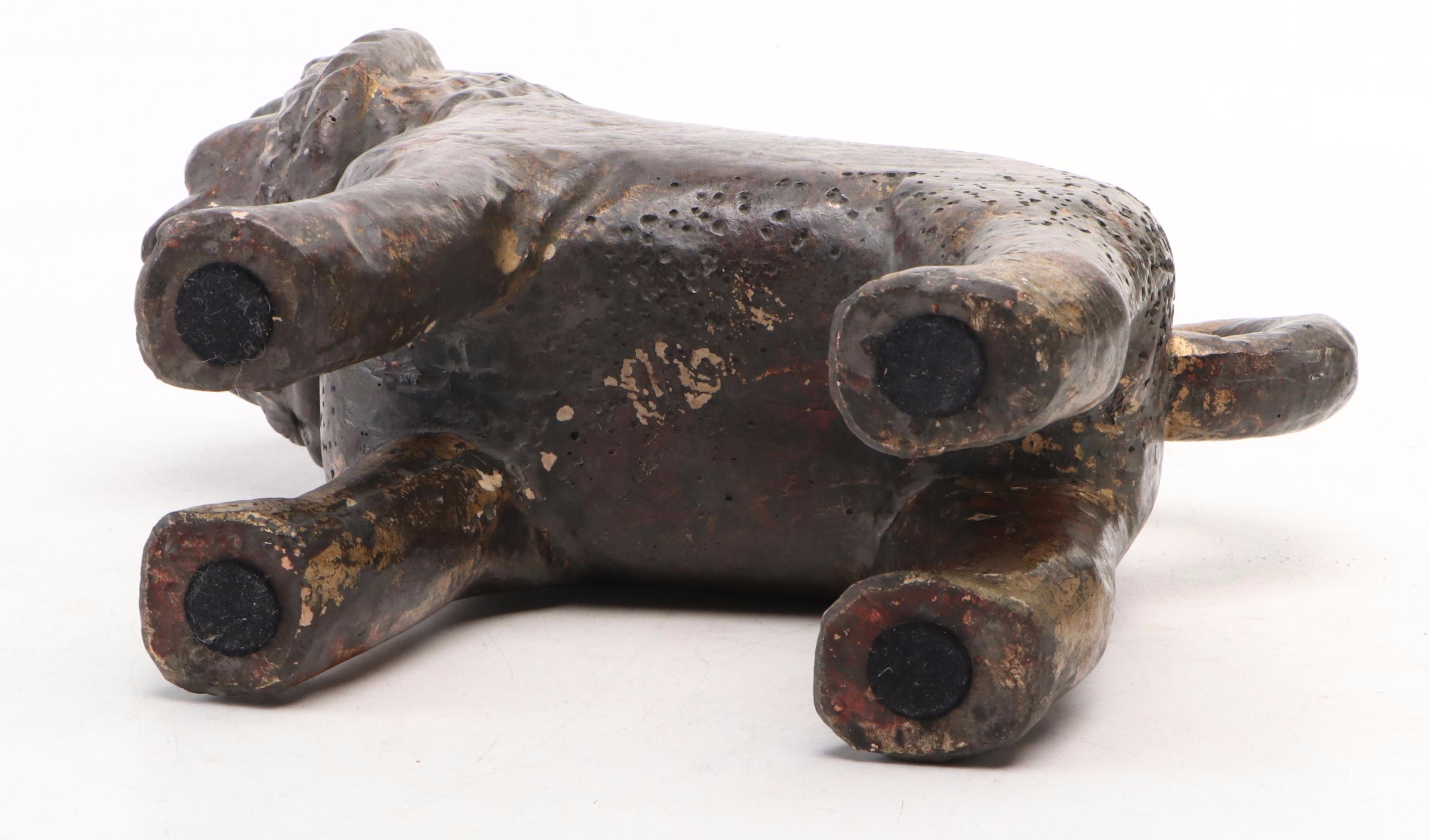 Bronzed Cast Plaster Lion