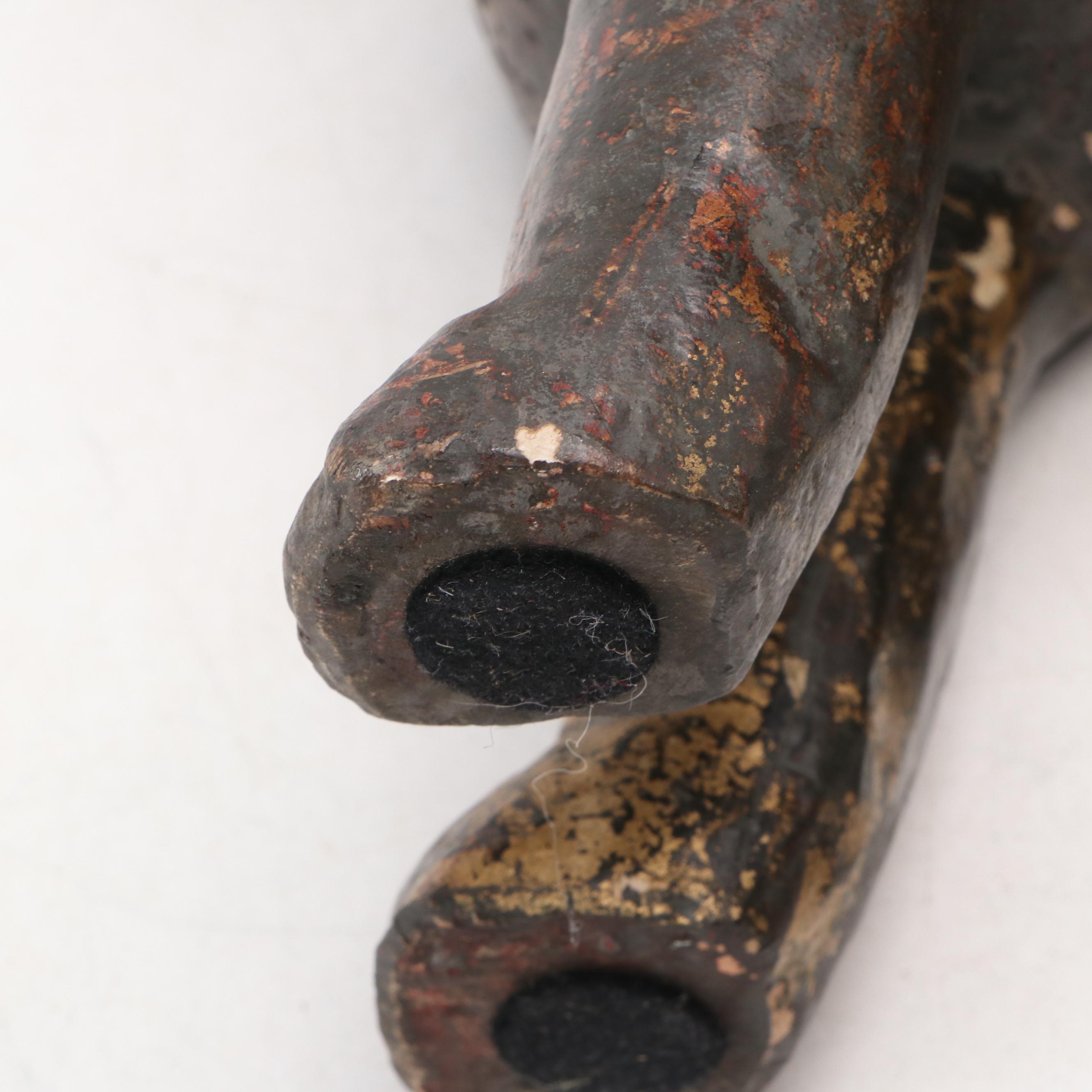 Bronzed Cast Plaster Lion