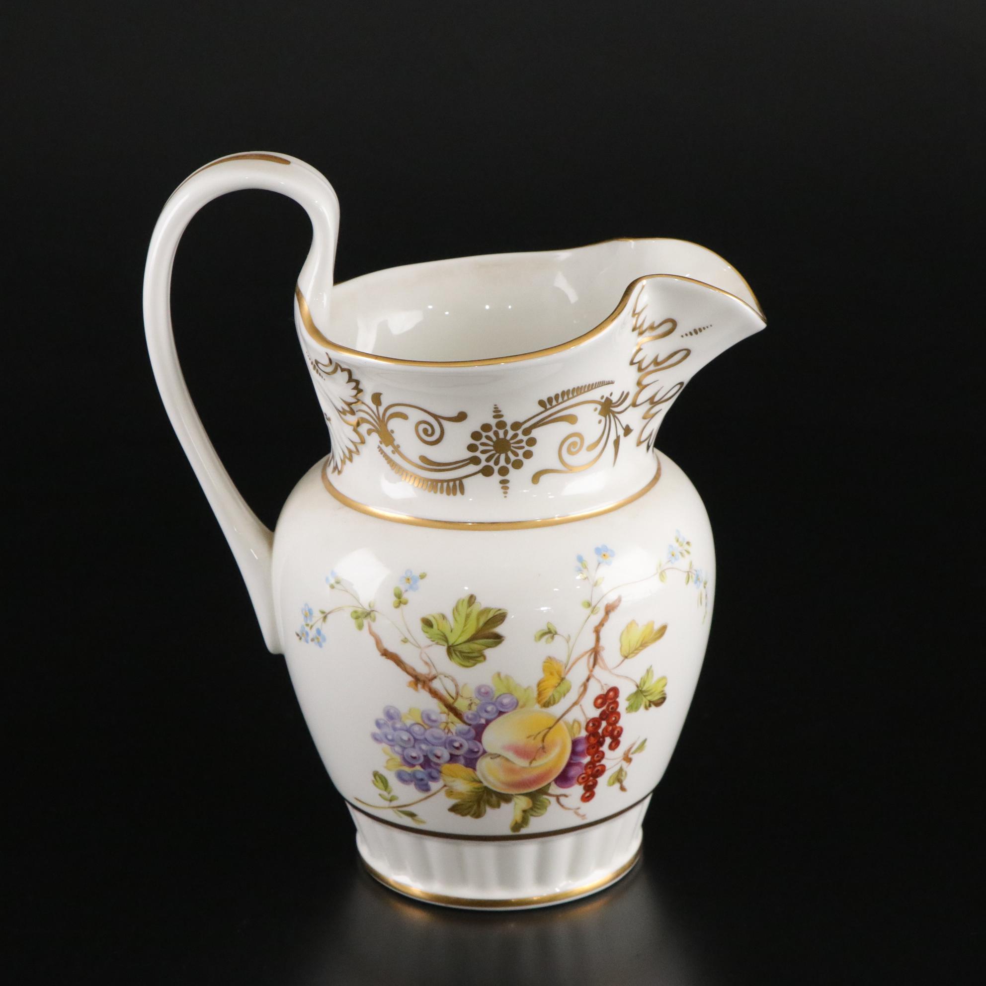 Lenox Smithsonian "Tucker" Pitcher & "Vienna" Teacup with "Serenade" Globe Vase