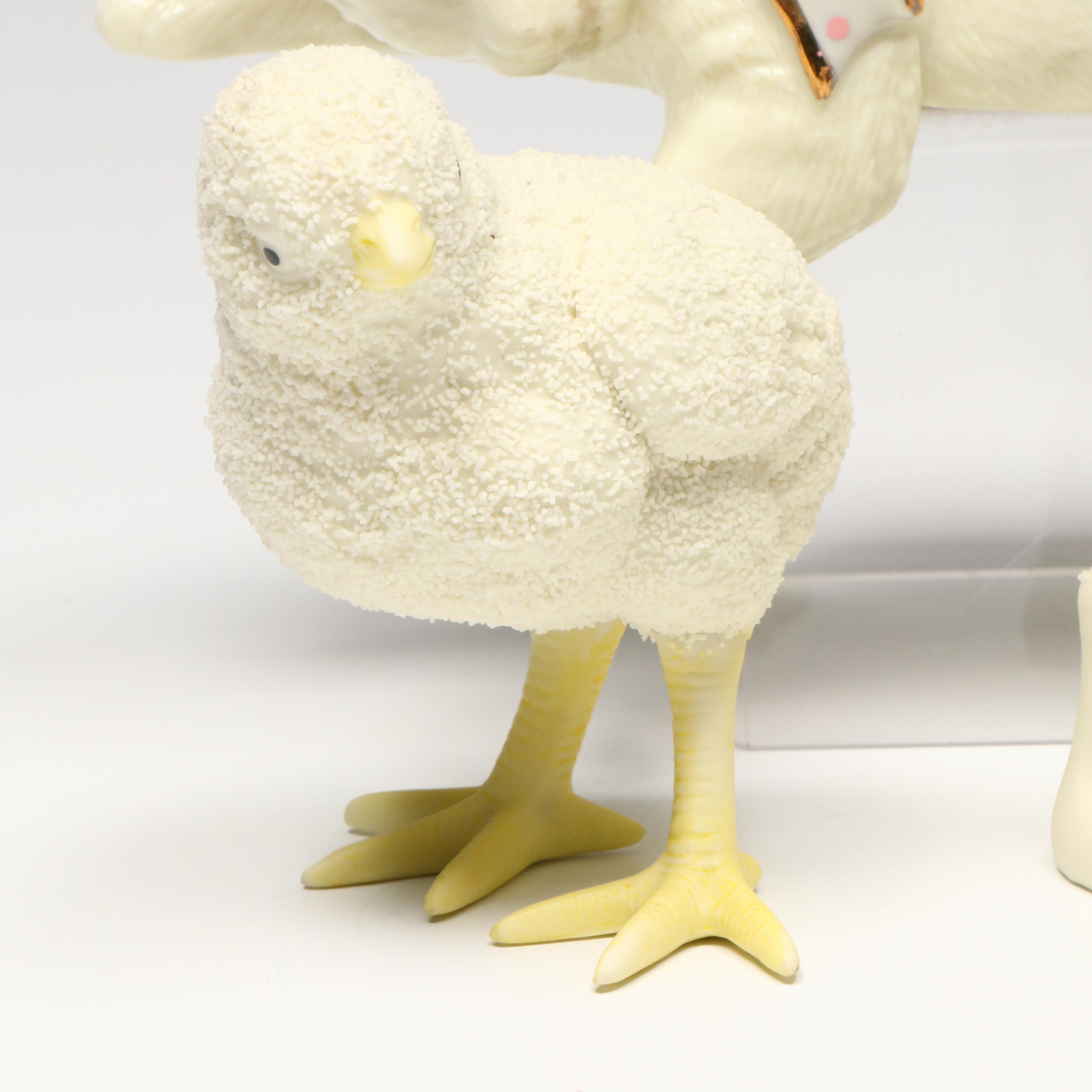 San Francisco Music Box Company Porcelain Cat with Other Porcelain Animals