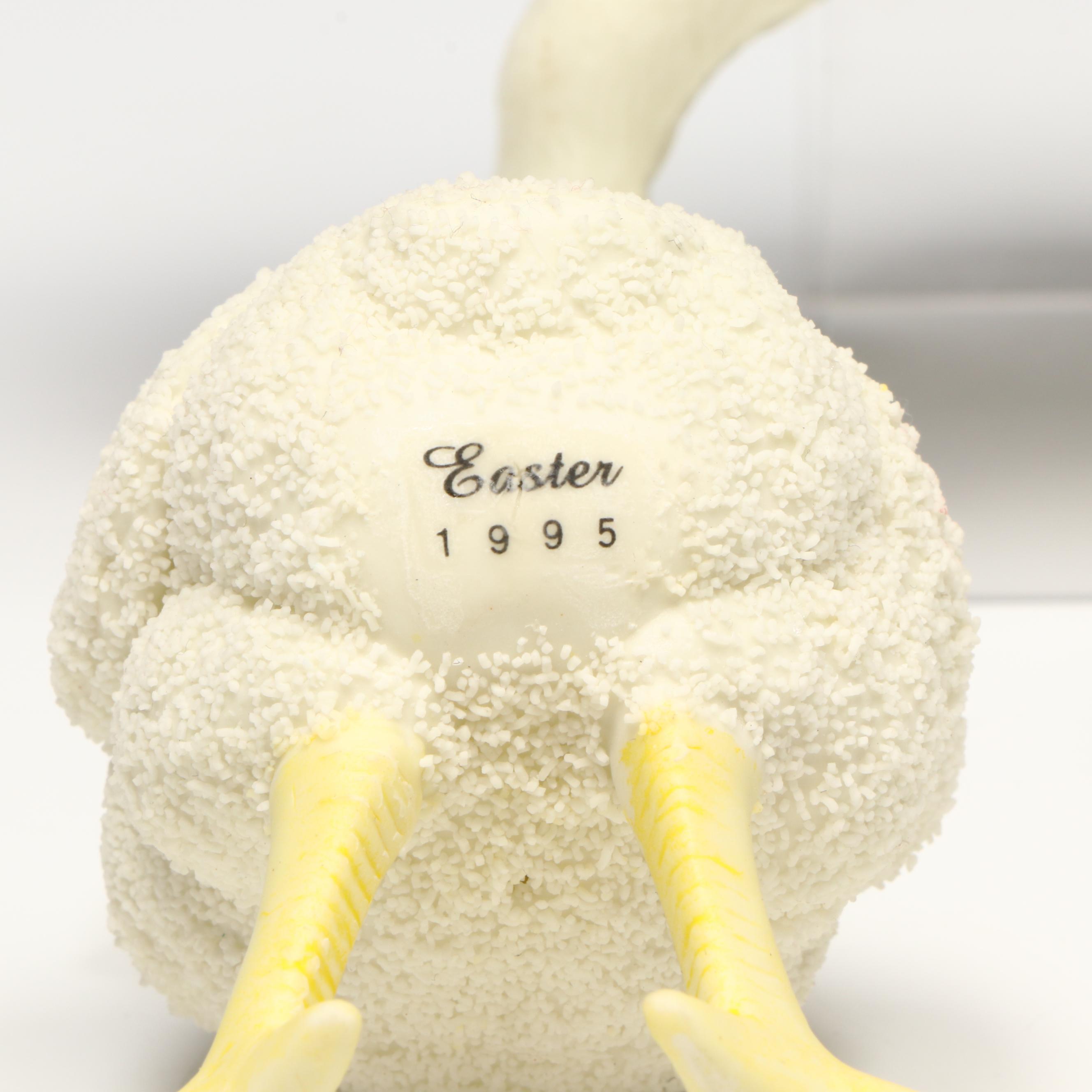 San Francisco Music Box Company Porcelain Cat with Other Porcelain Animals