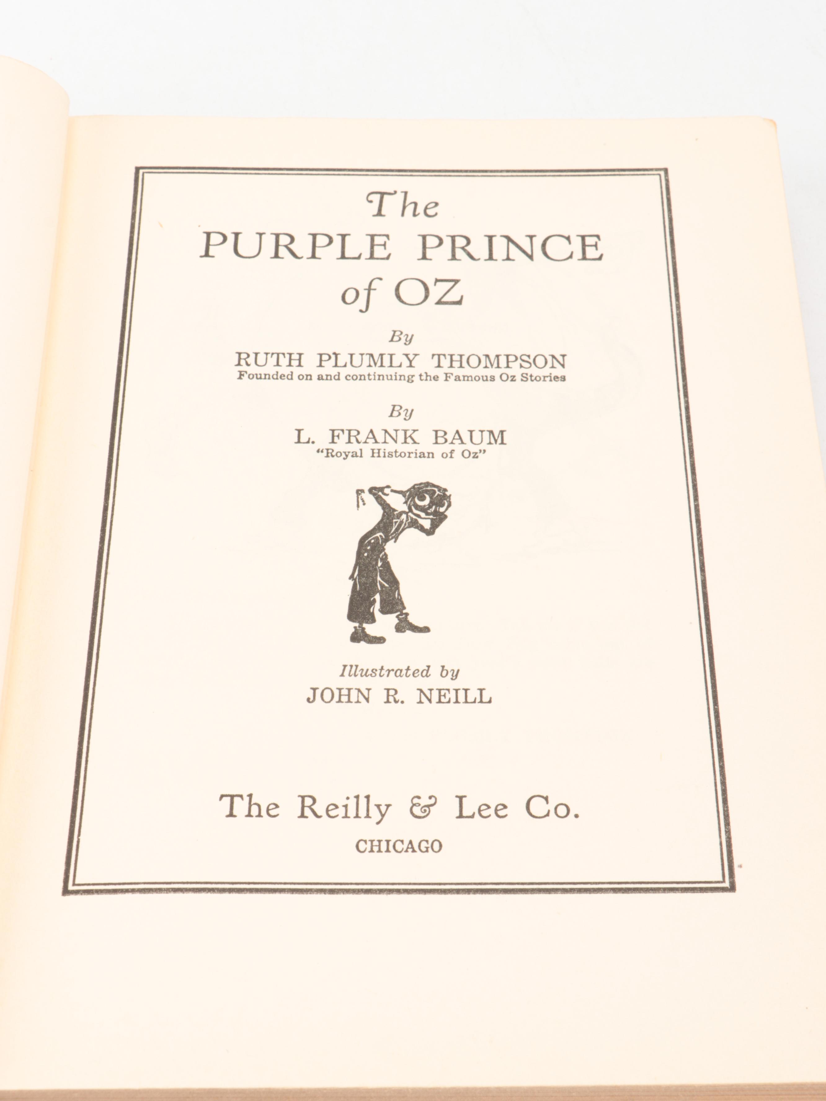 John R. Neill Illustrated "The Purple Prince of Oz" by Ruth Plumly Thompson