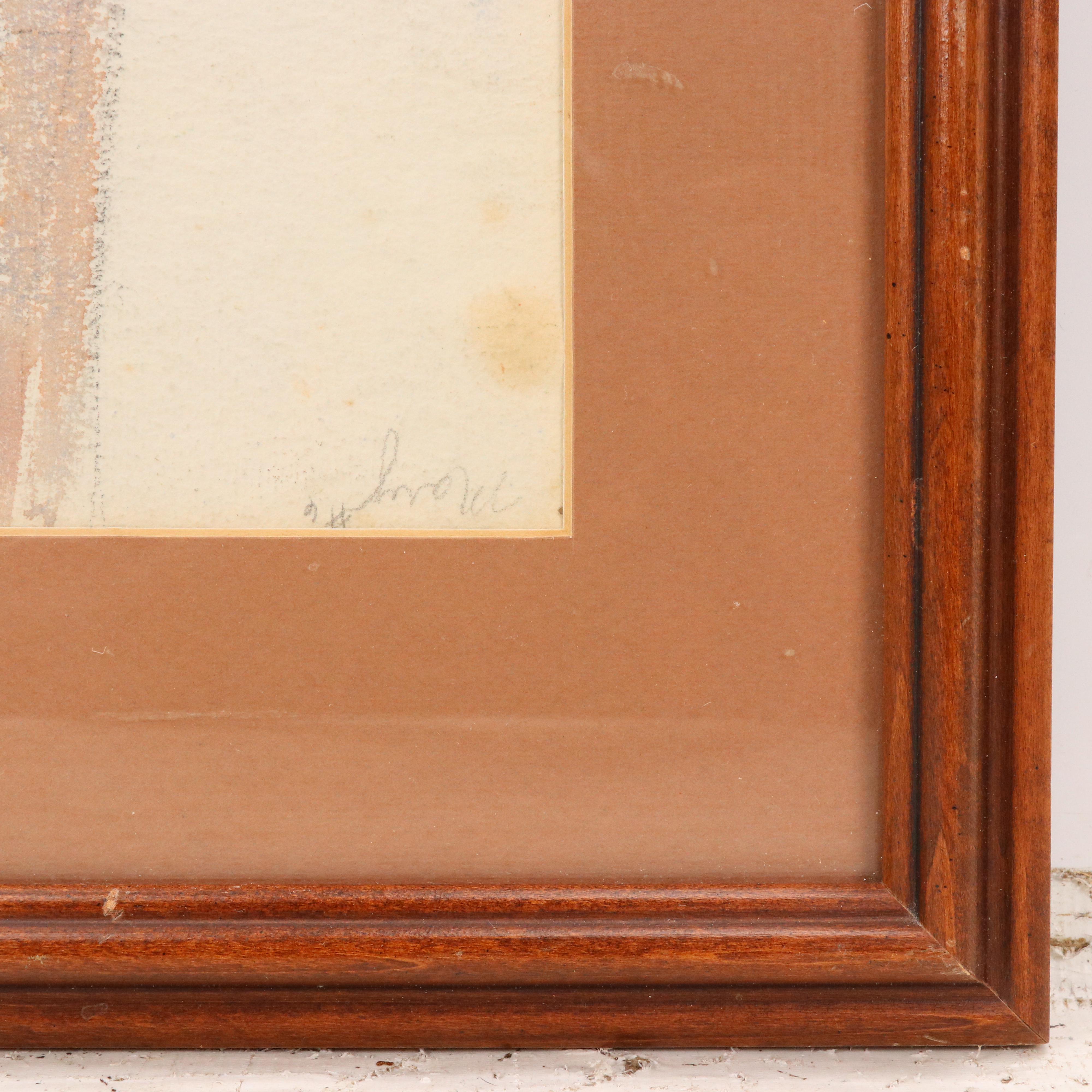 Watercolor Portrait of Man with Red Hair, Late 20th–21st Century