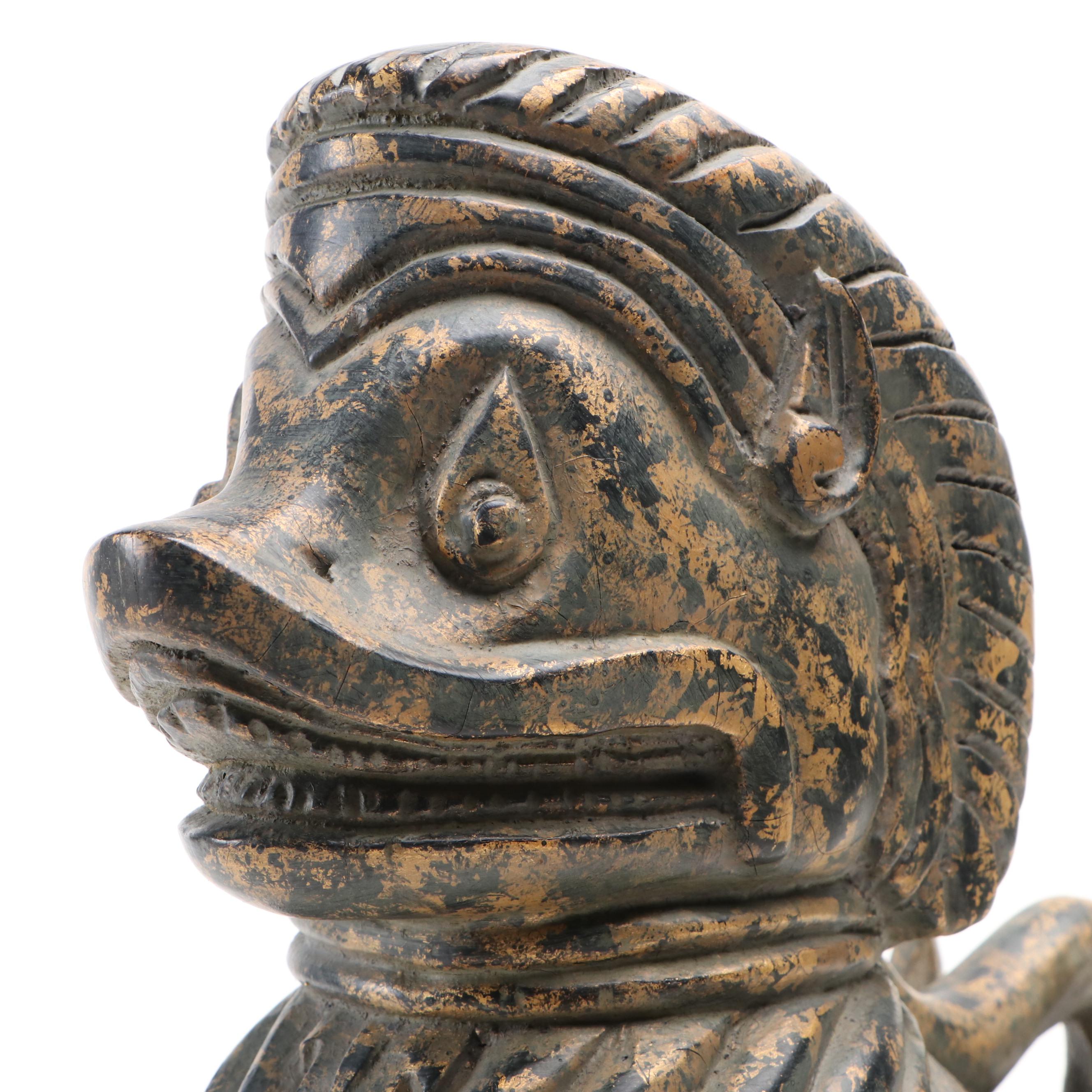 Spanish Plaster Guardian Lion