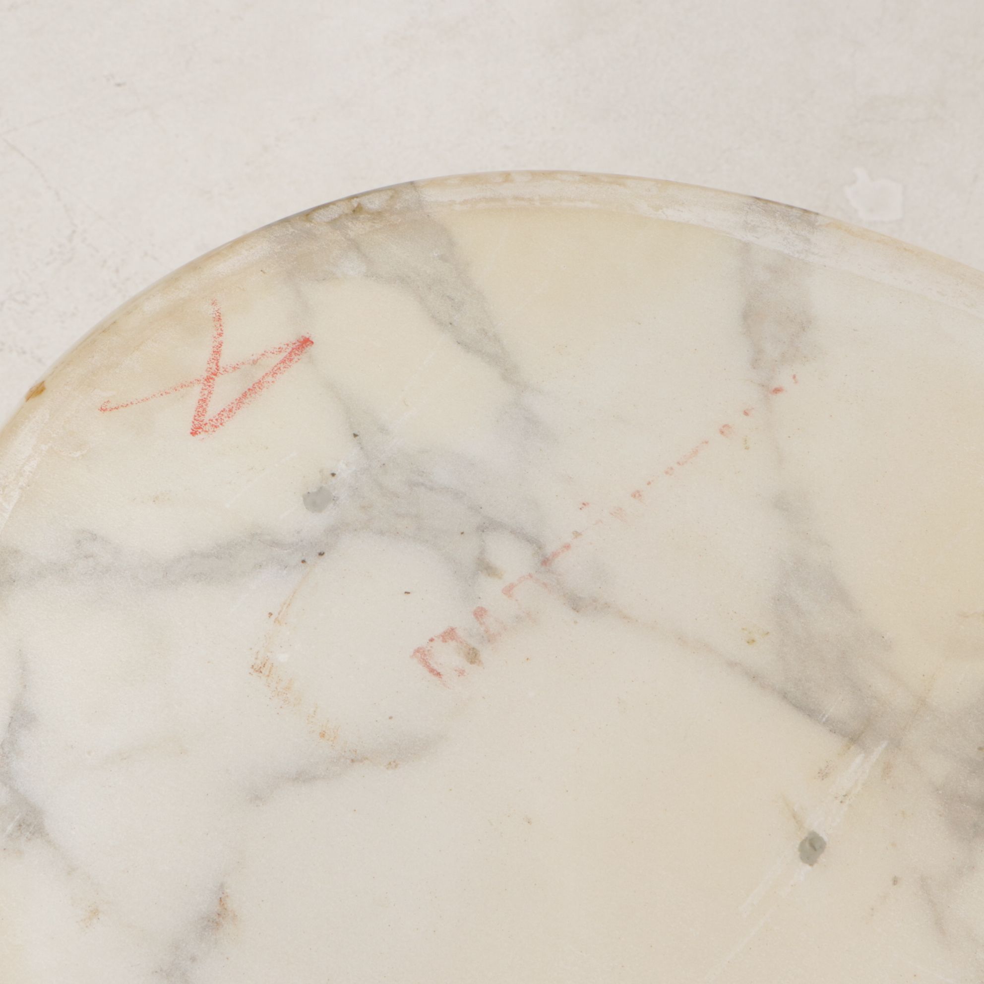 Victorian Style Walnut Marble-Top Side Table, Late 20th Century