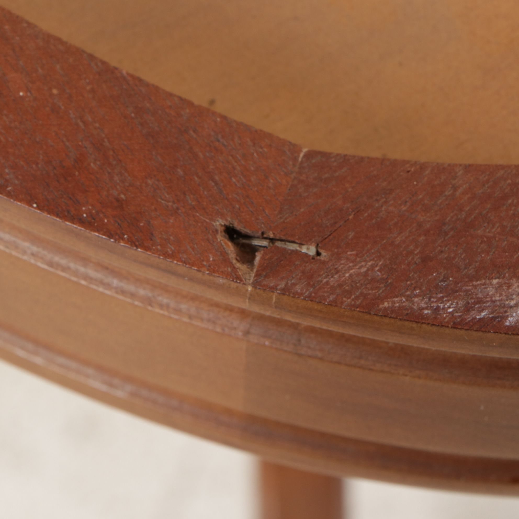 Victorian Style Walnut Marble-Top Side Table, Late 20th Century