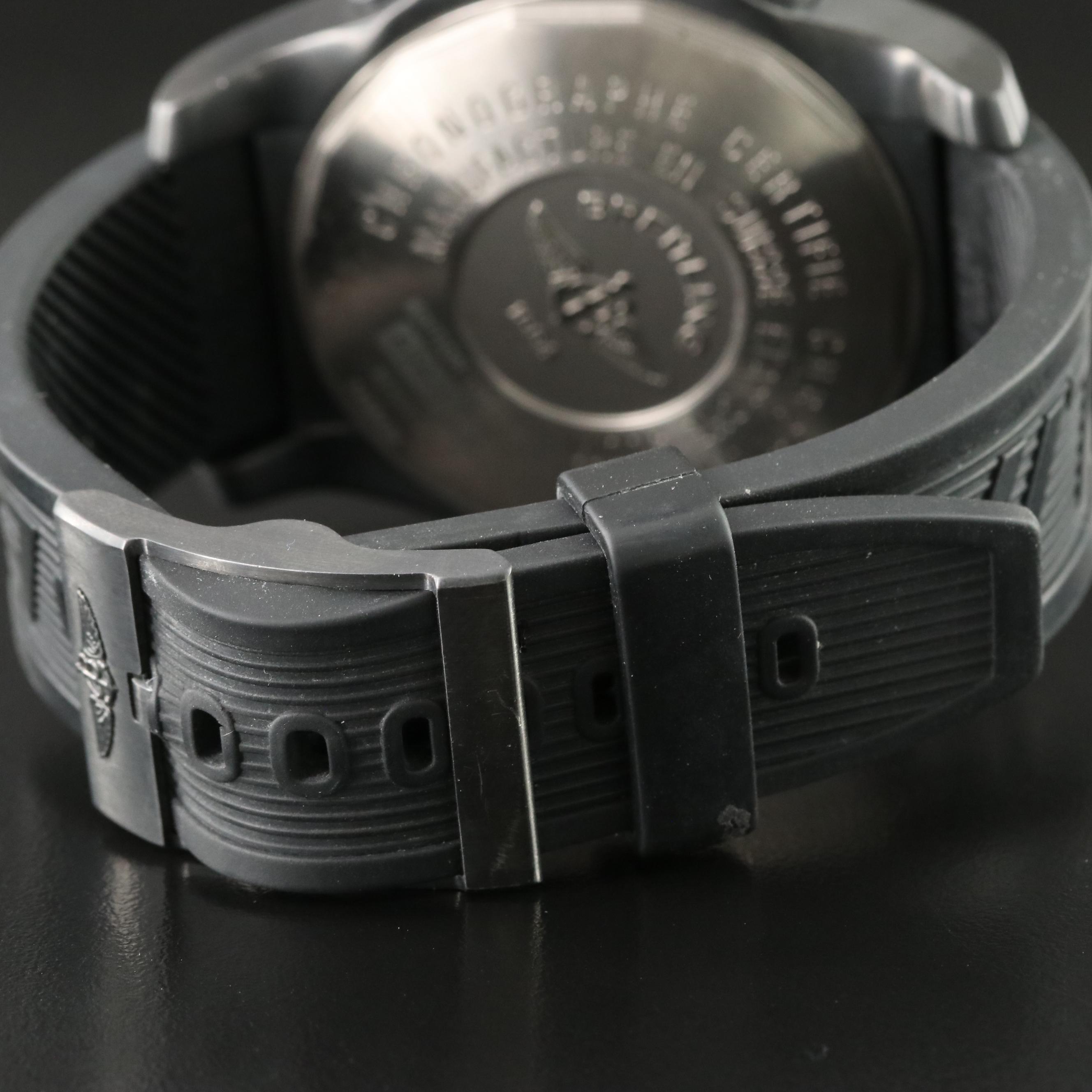 Breitling Super Avenger Black Steel Chronograph Limited Edition Watch