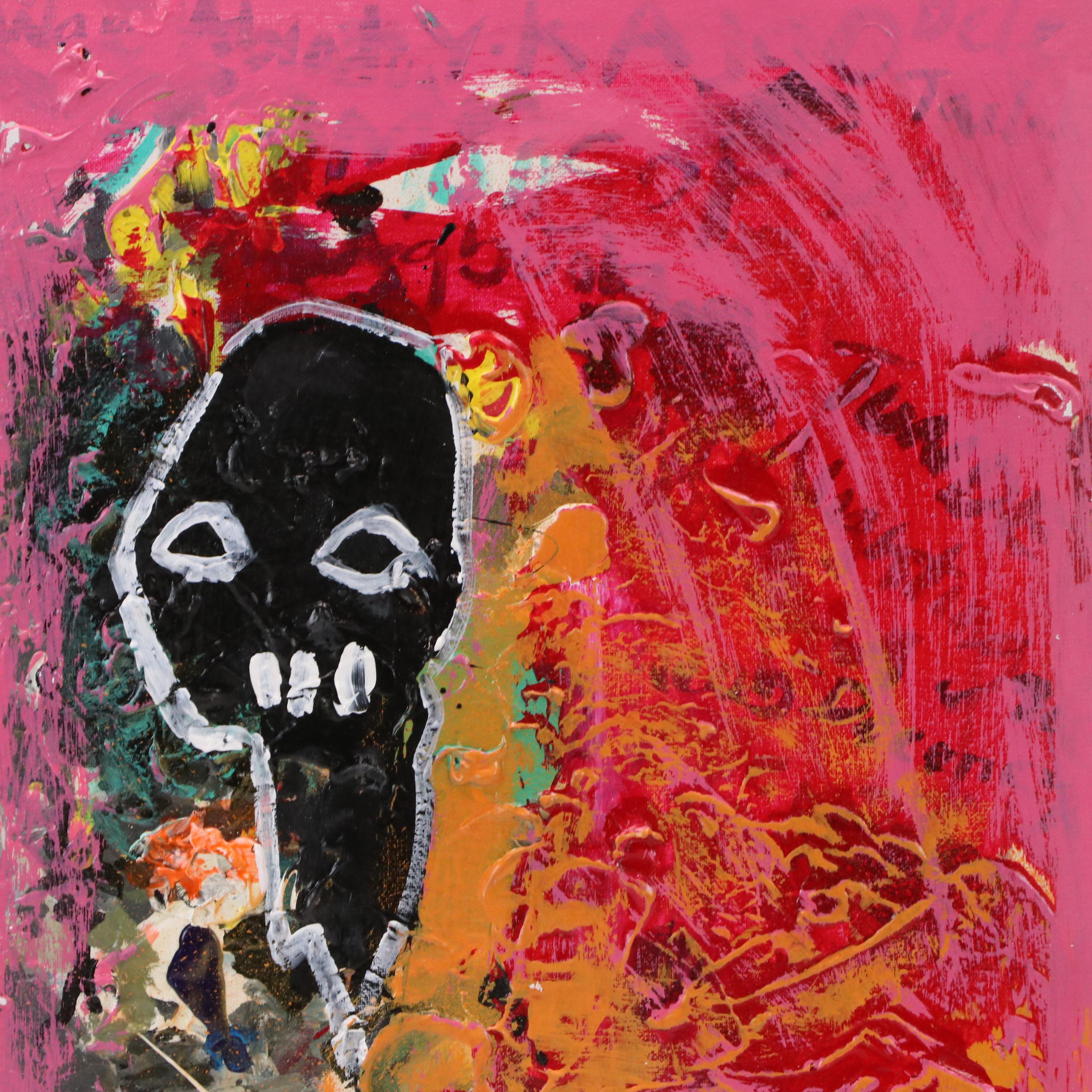 Abiola Idowu Stylized Acrylic Portrait "Infinity," 2023