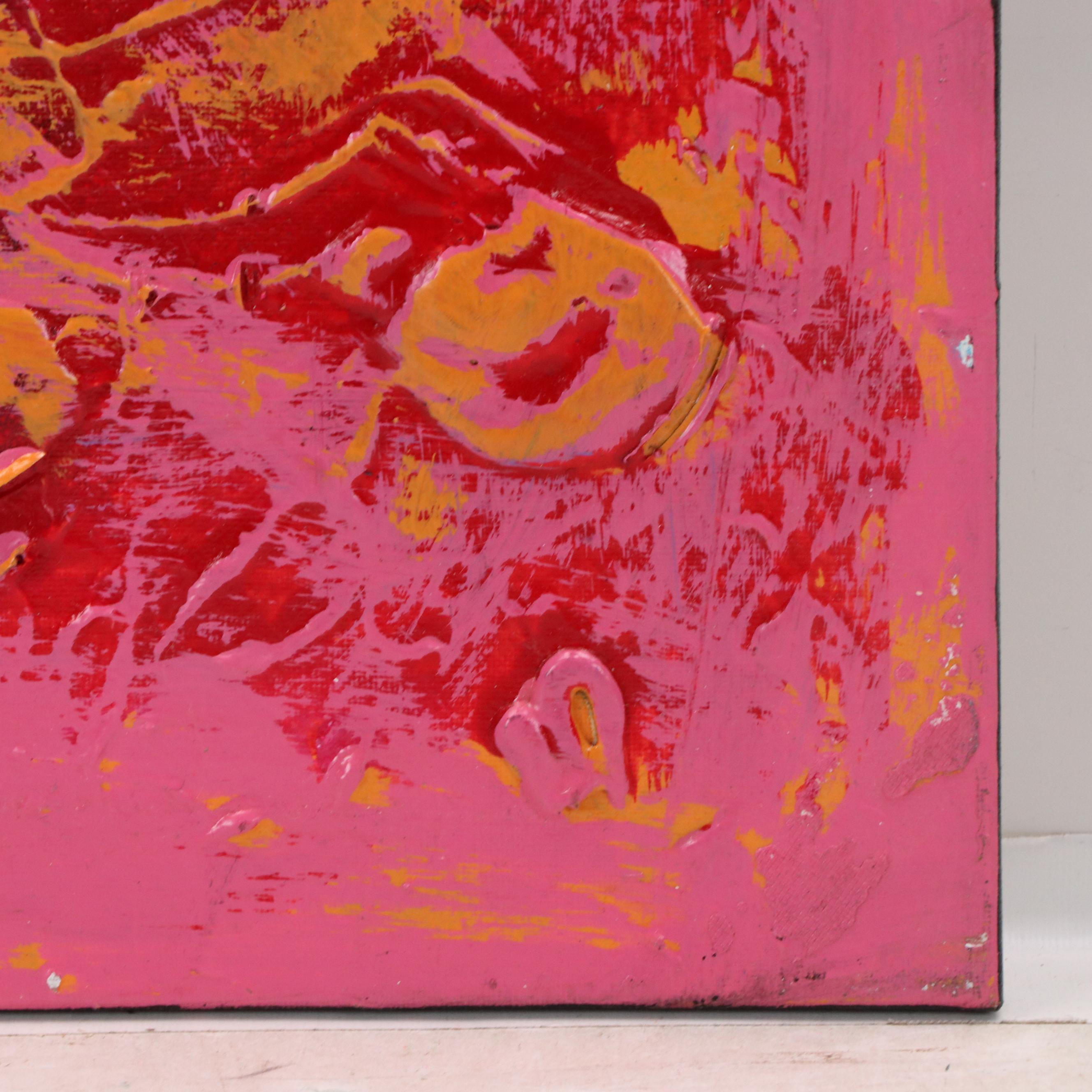 Abiola Idowu Stylized Acrylic Portrait "Infinity," 2023