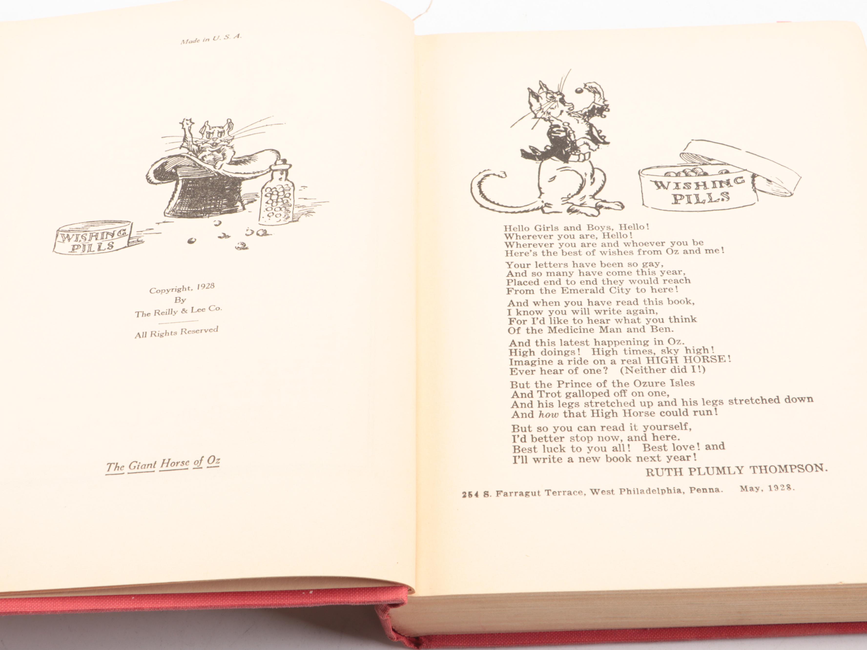 John R. Neill Illustrated "The Giant Horse of Oz" by Ruth Plumly Thompson