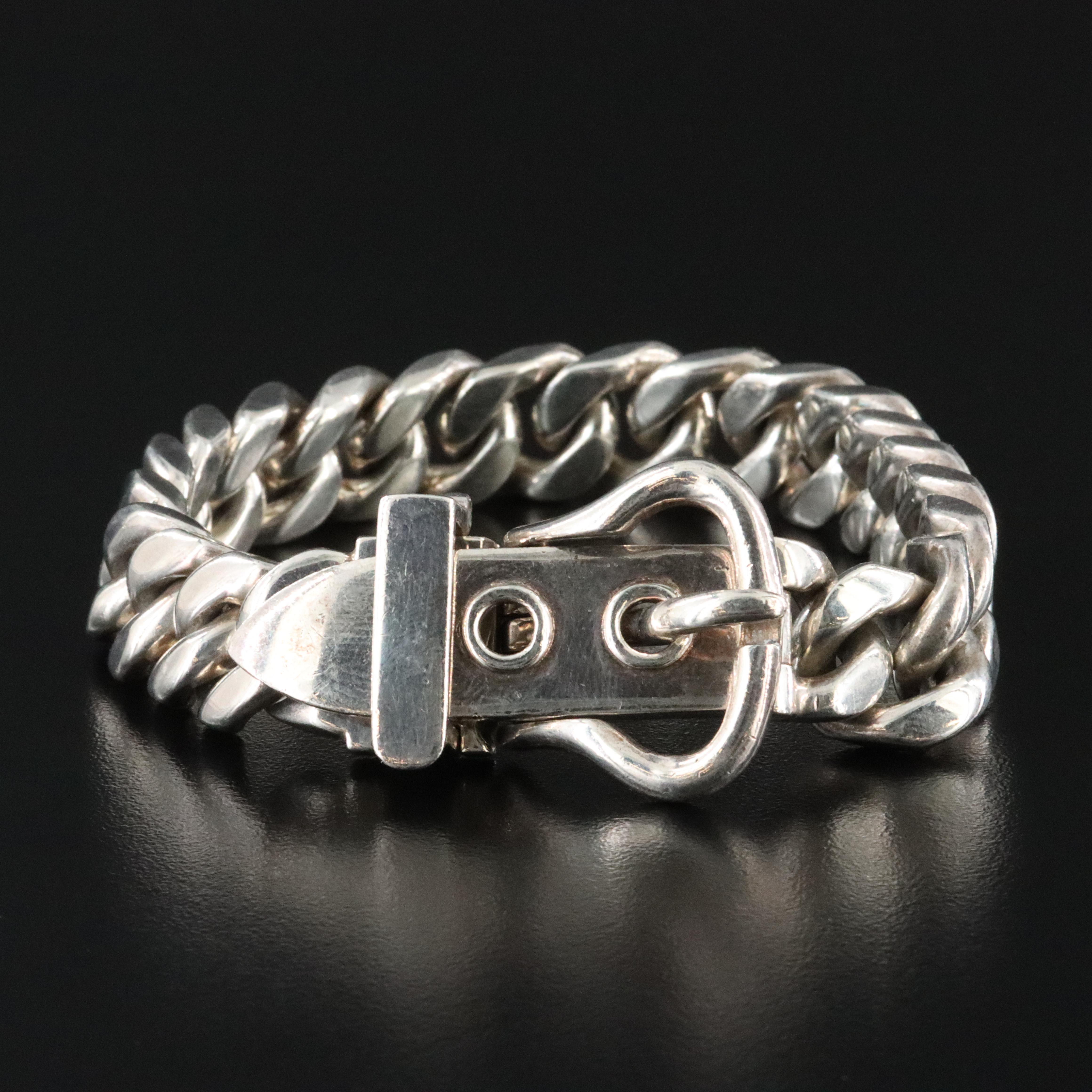 Sterling Buckle Bracelet