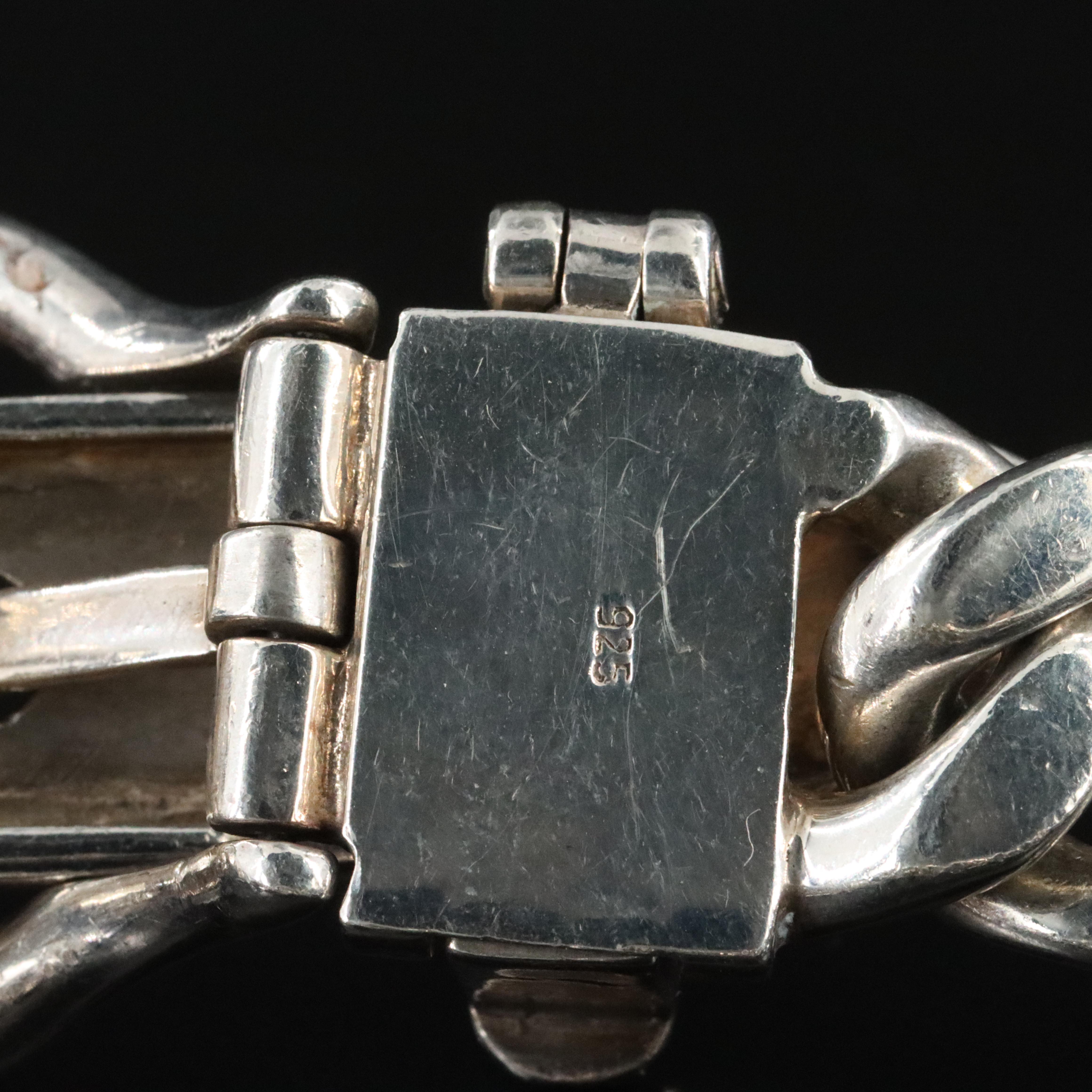 Sterling Buckle Bracelet