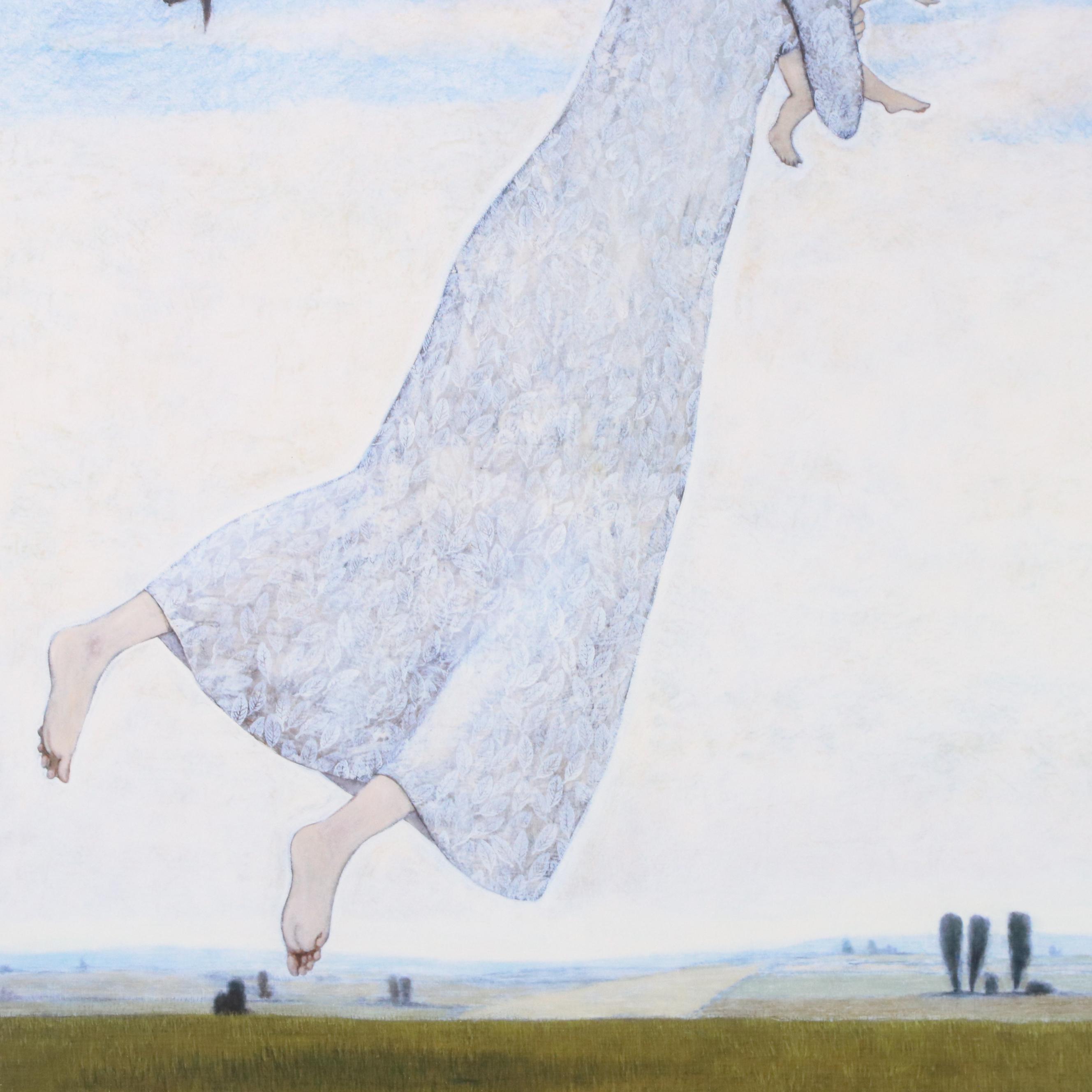 Brian Kershisnik Digital Print "Woman with Infant Flying," 2007