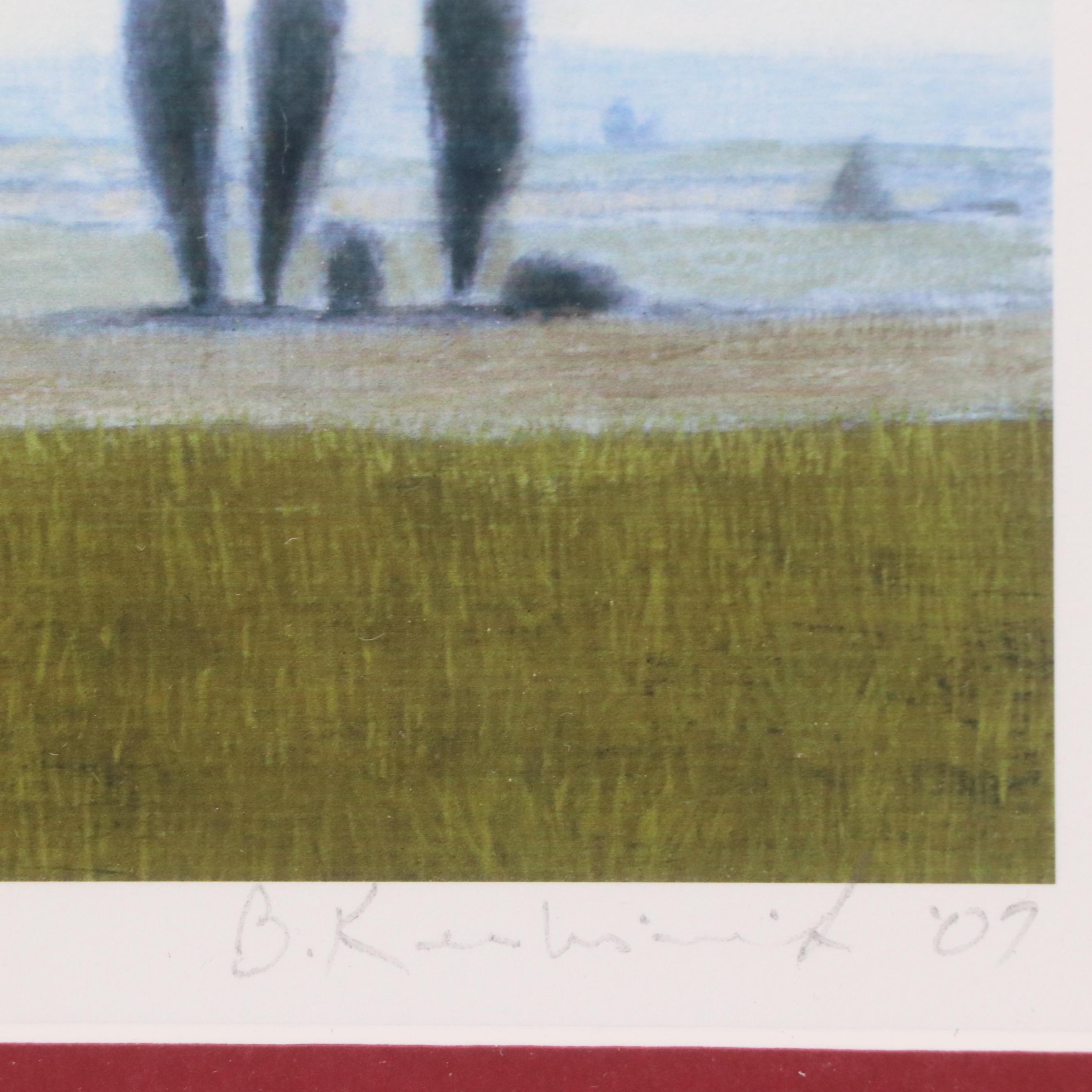 Brian Kershisnik Digital Print "Woman with Infant Flying," 2007