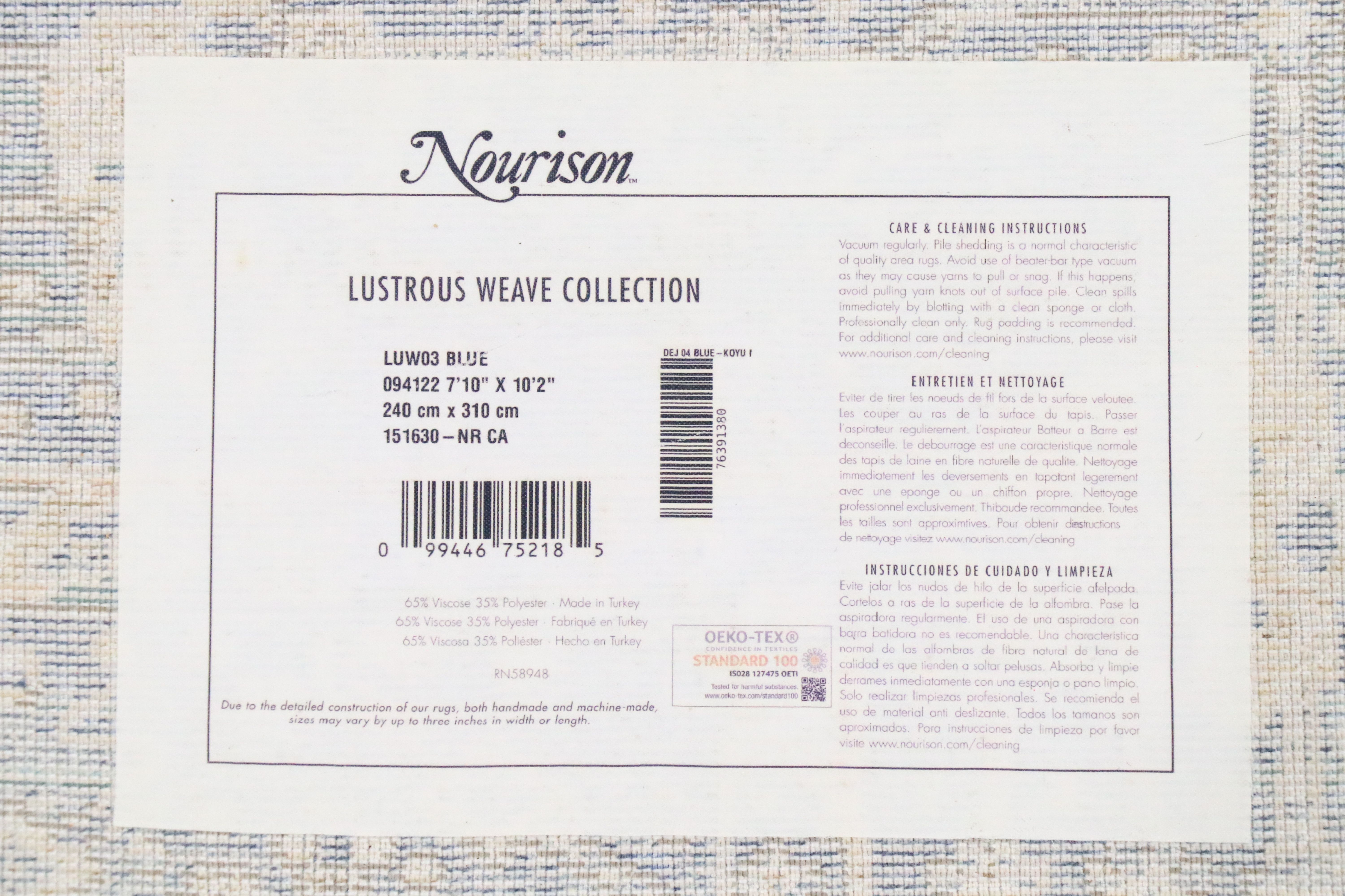 7'11 x 10'2 Machine Made Nourison Area Rug