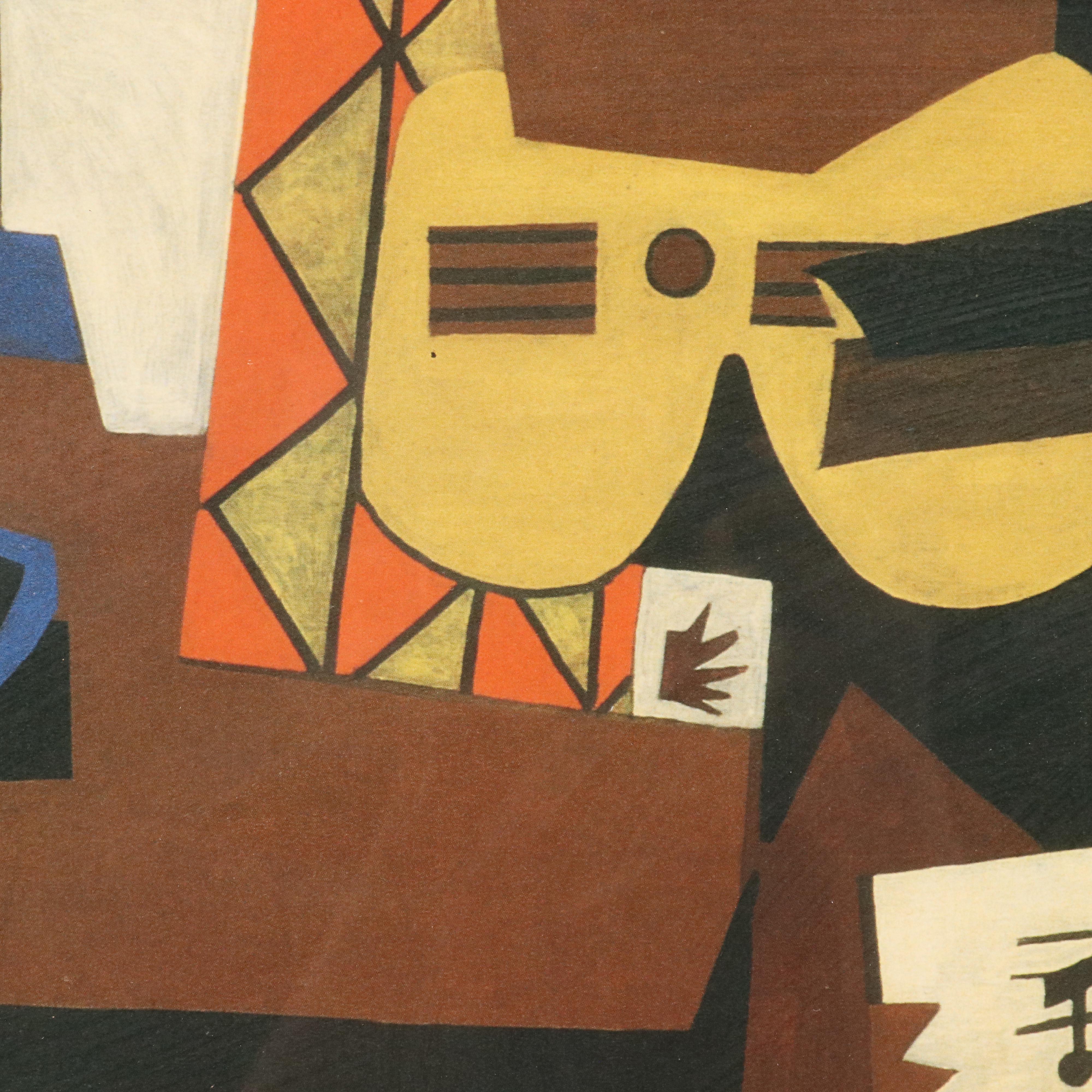 Offset Lithograph After Pablo Picasso "Three Musicians," 1997
