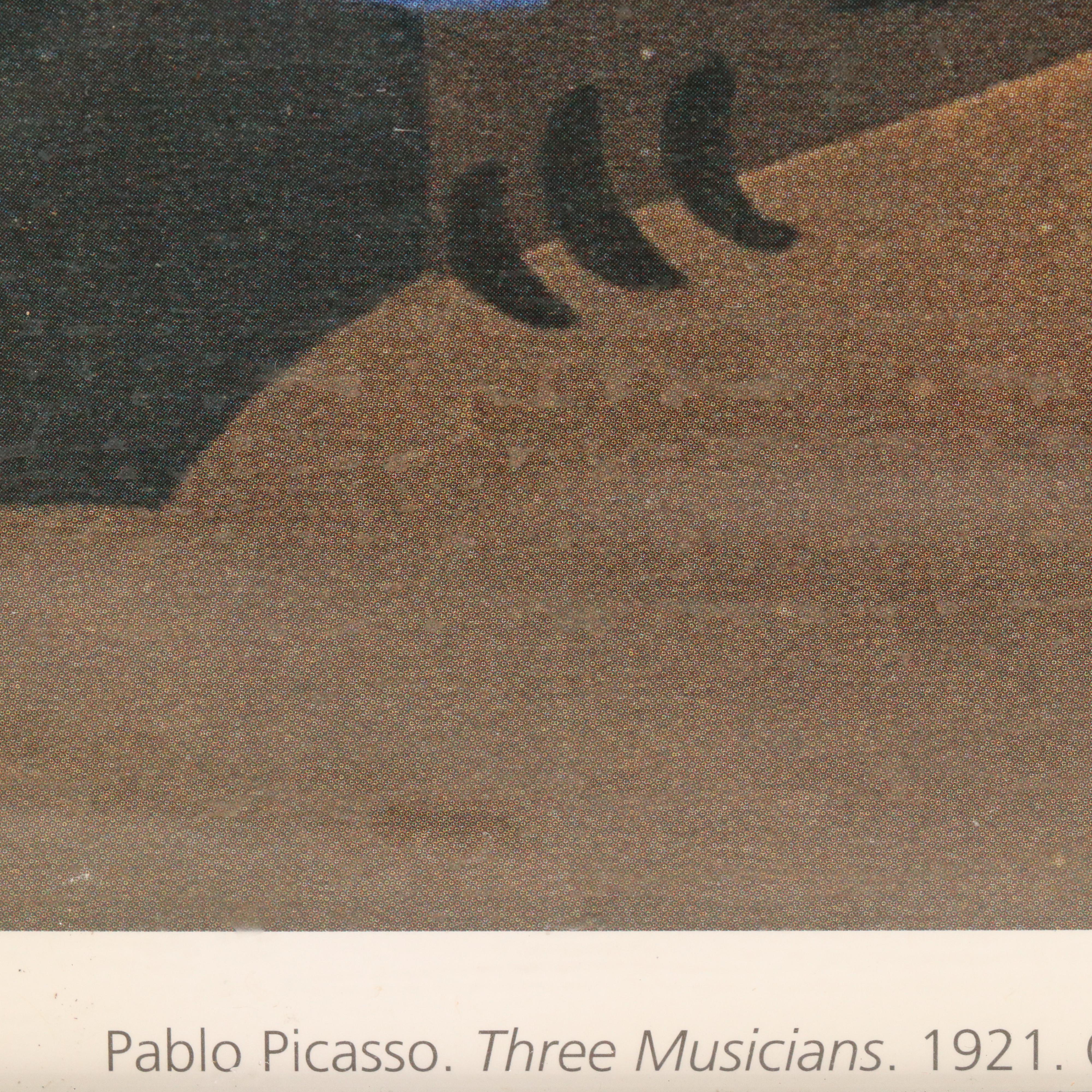 Offset Lithograph After Pablo Picasso "Three Musicians," 1997