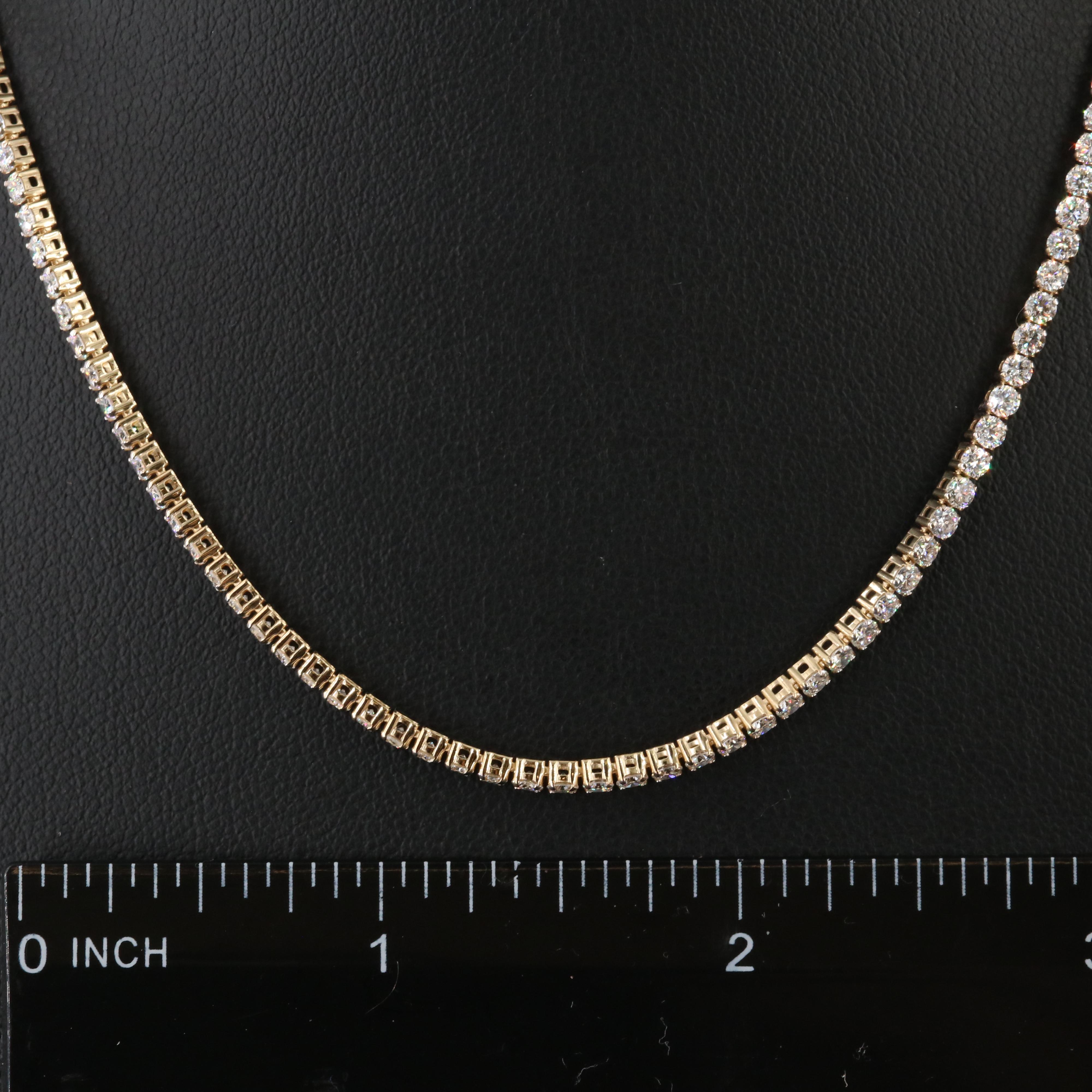 14K 8.00 CTW Lab Grown Diamond Riviera Necklace
