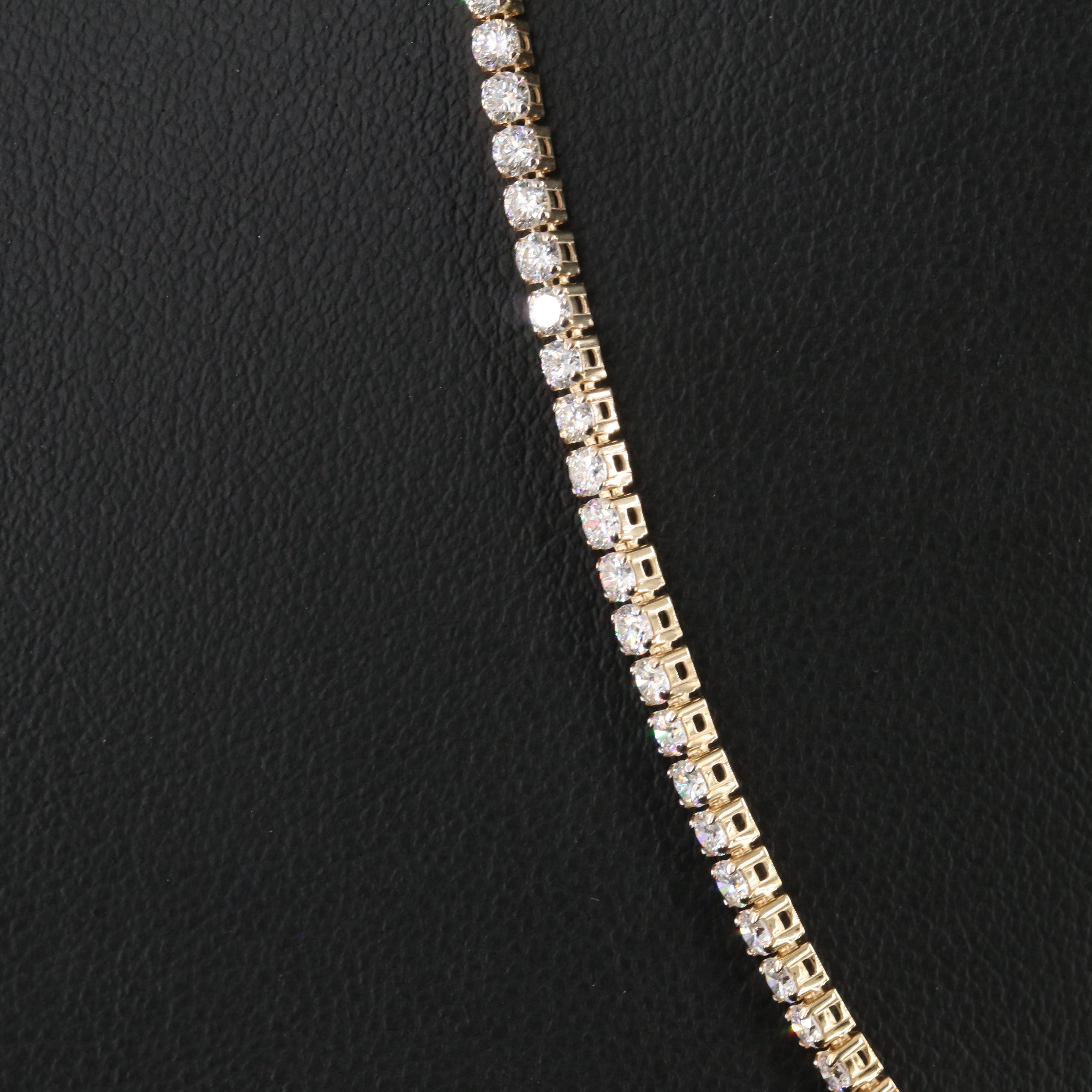 14K 8.00 CTW Lab Grown Diamond Riviera Necklace