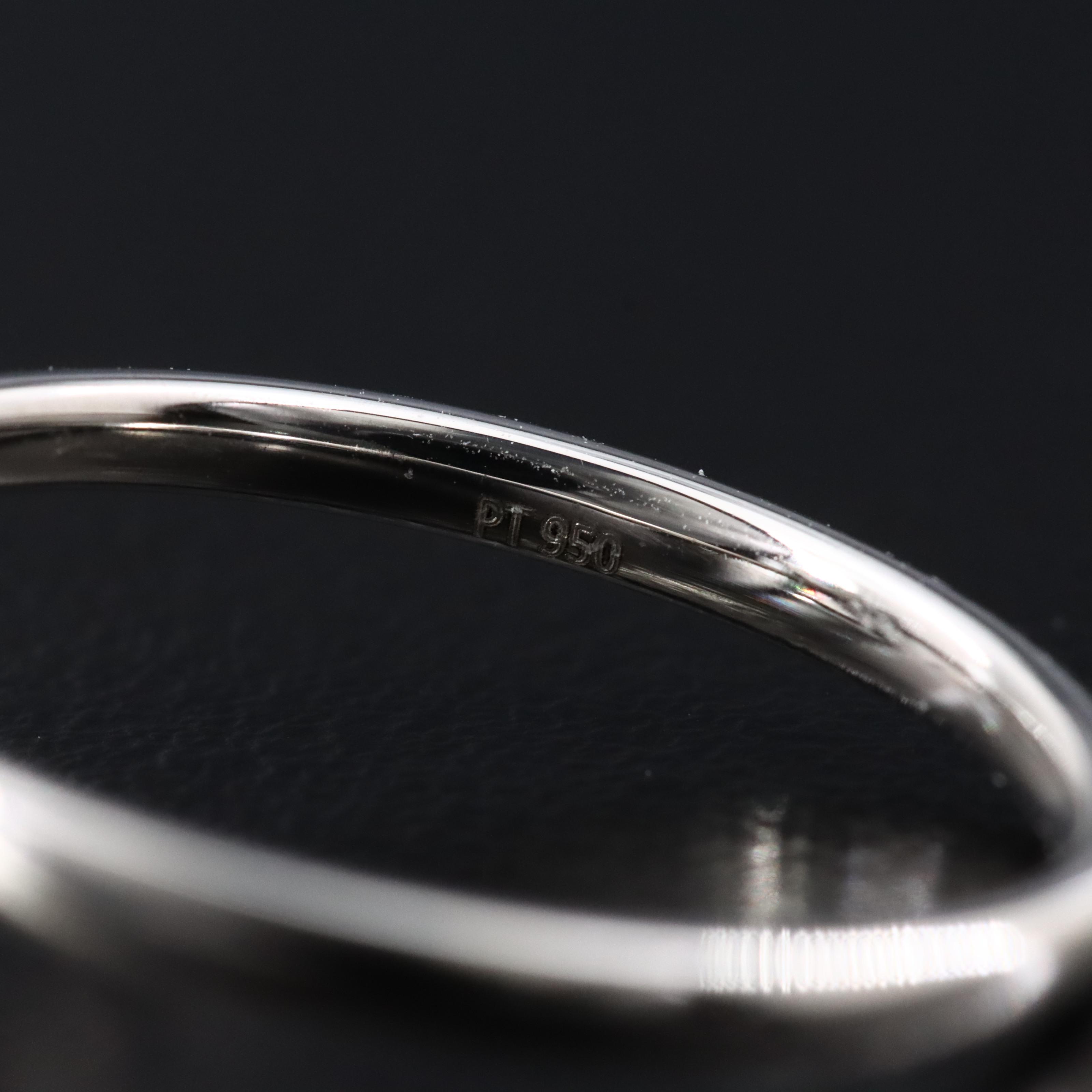 Platinum 4.94 CT Lab Grown Diamond Solitaire Ring with IGI Report