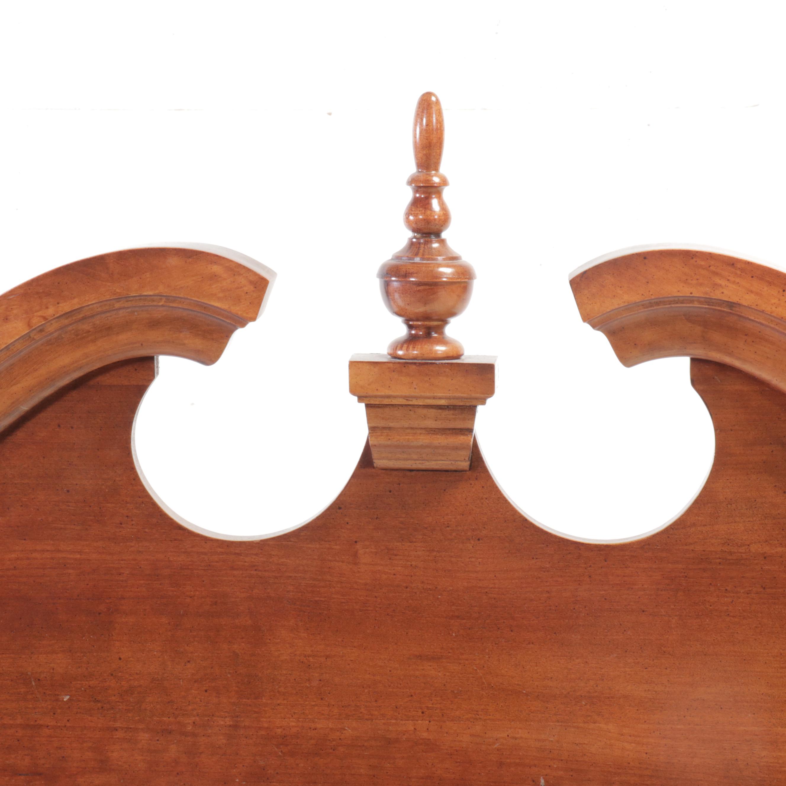 Hood Furniture Federal Mahogany Finish Rice Grain King Size Four-Poster Bed