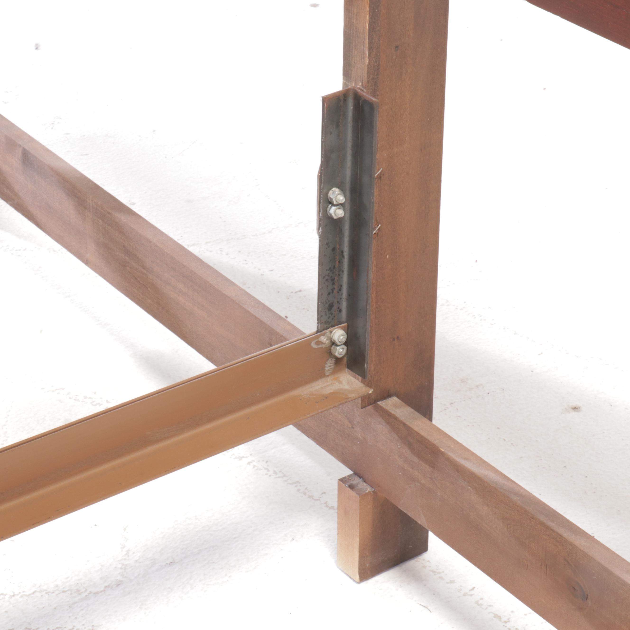 Hood Furniture Federal Mahogany Finish Rice Grain King Size Four-Poster Bed