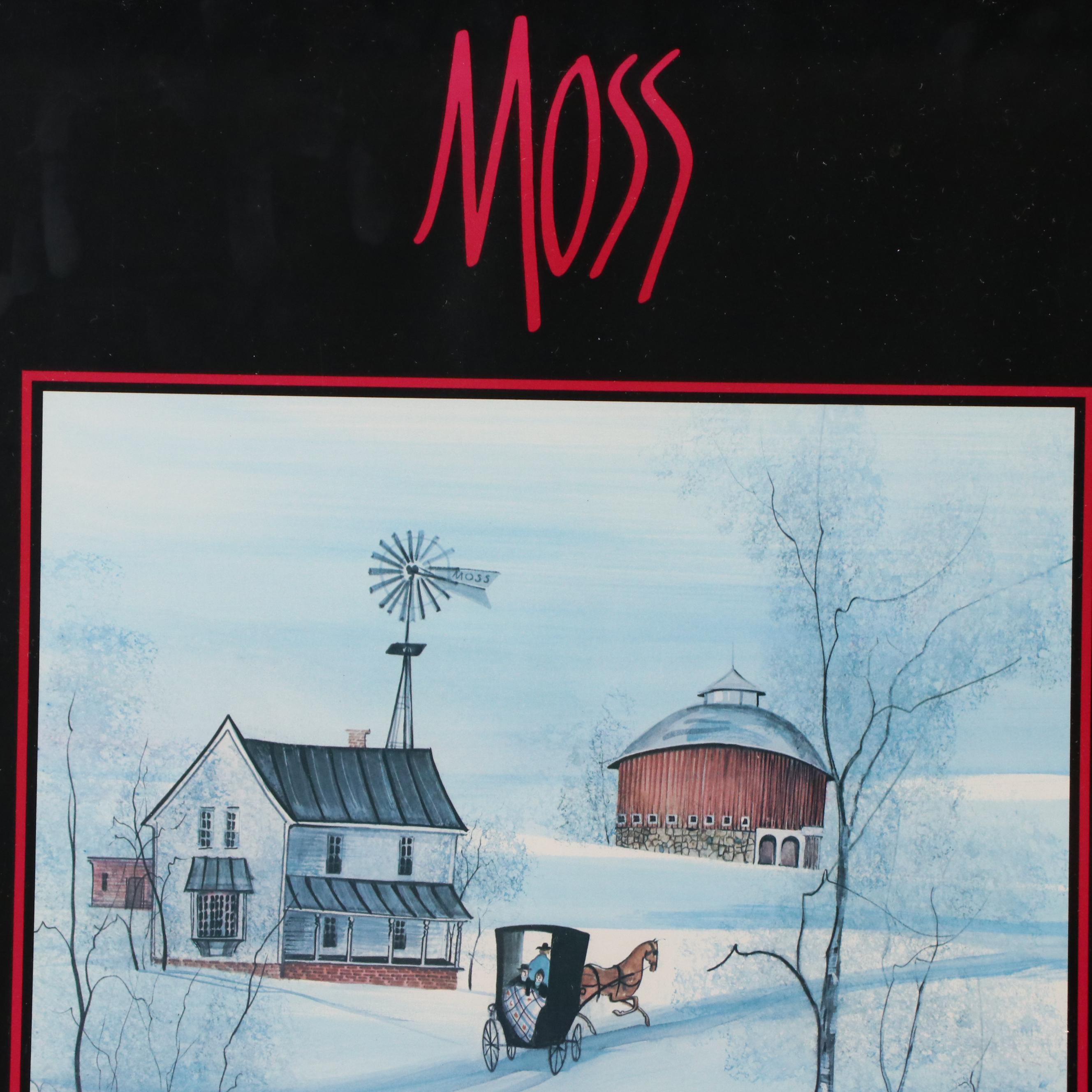 Offset Lithograph Posters After Patricia Buckley Moss "Ohio" and "Indiana"