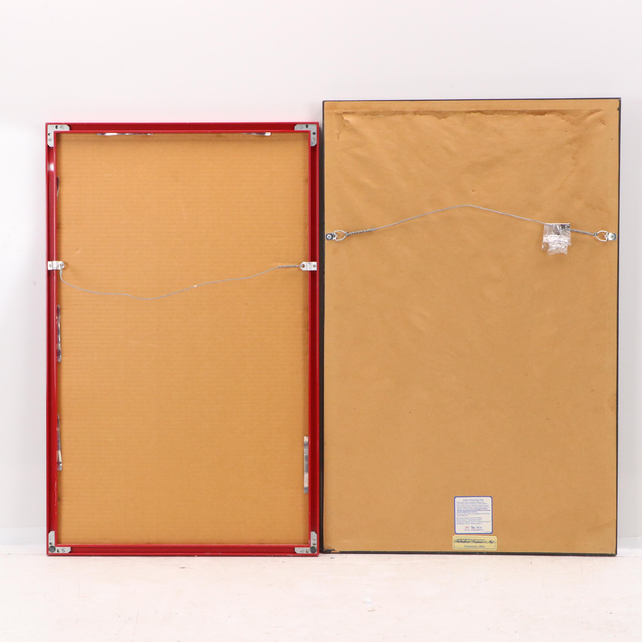 Offset Lithograph Posters After Patricia Buckley Moss "Ohio" and "Indiana"