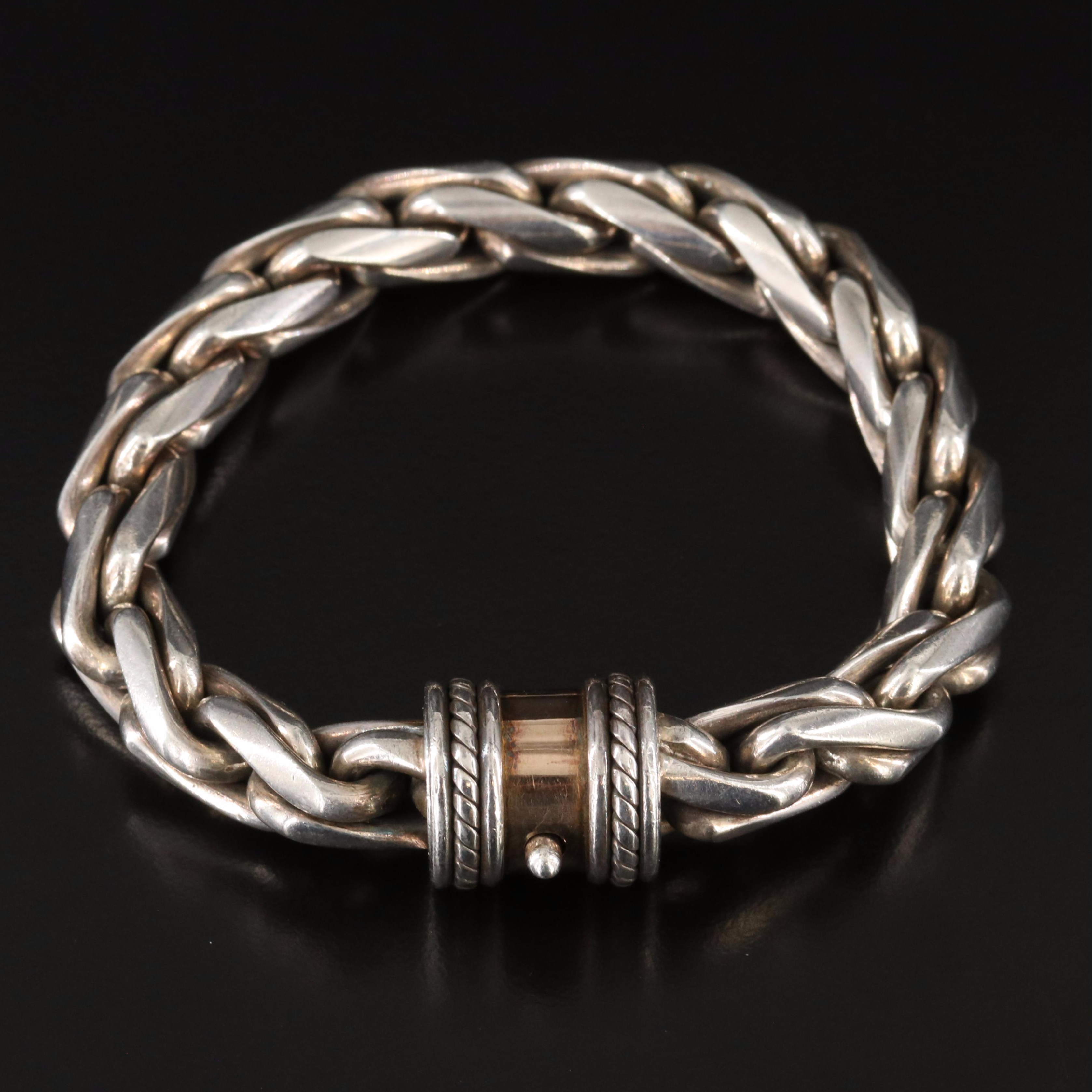 Sterling Wheat Chain Bracelet