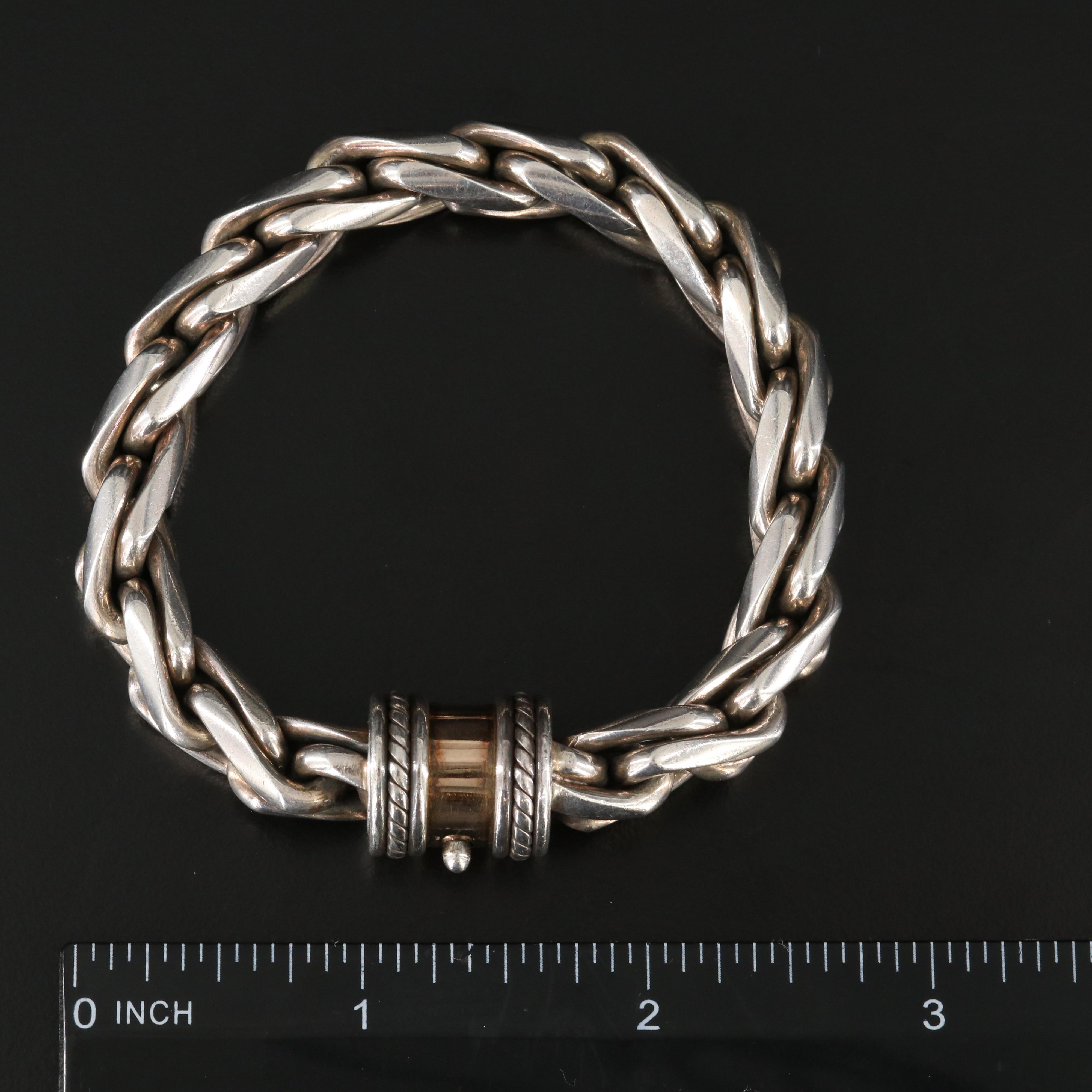 Sterling Wheat Chain Bracelet