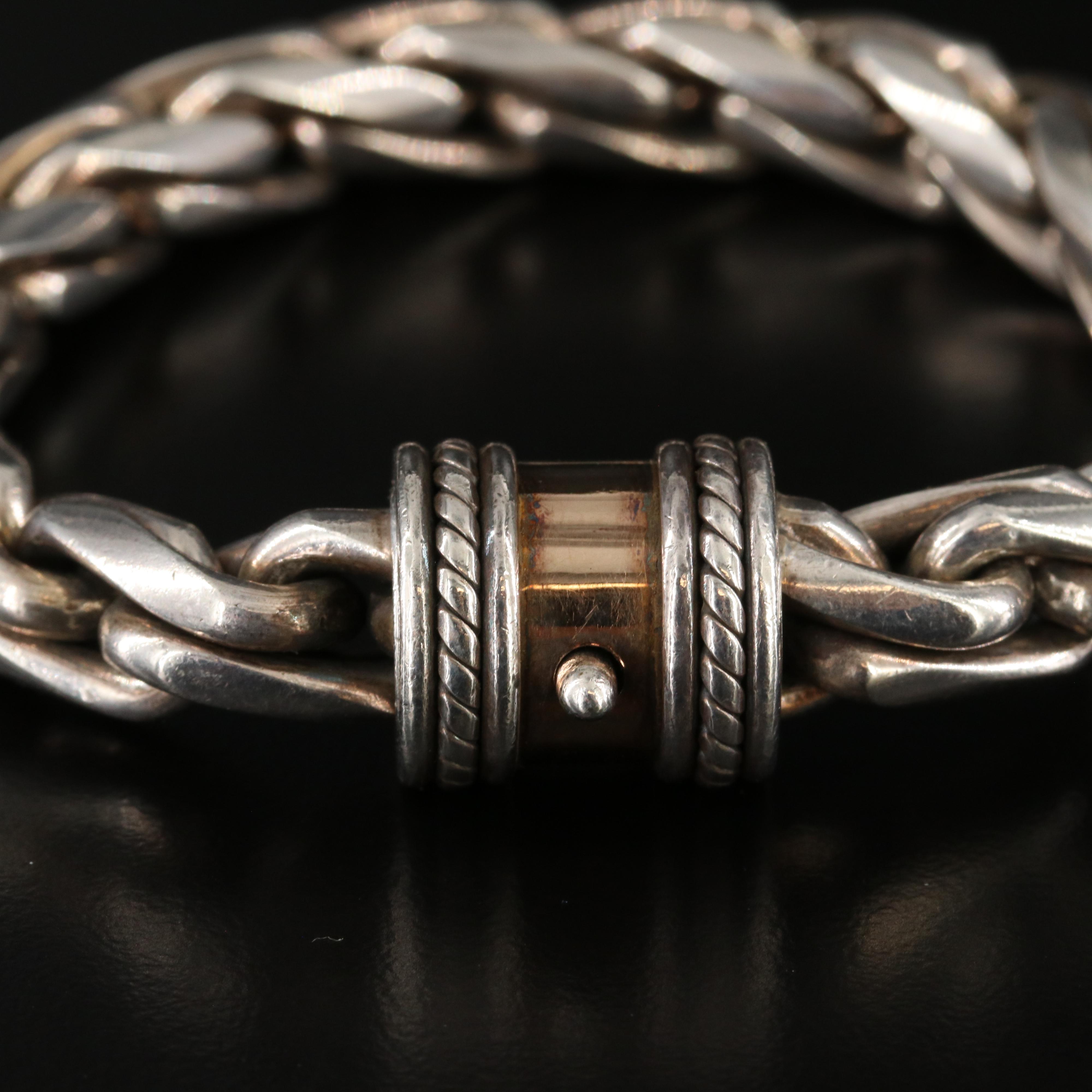 Sterling Wheat Chain Bracelet
