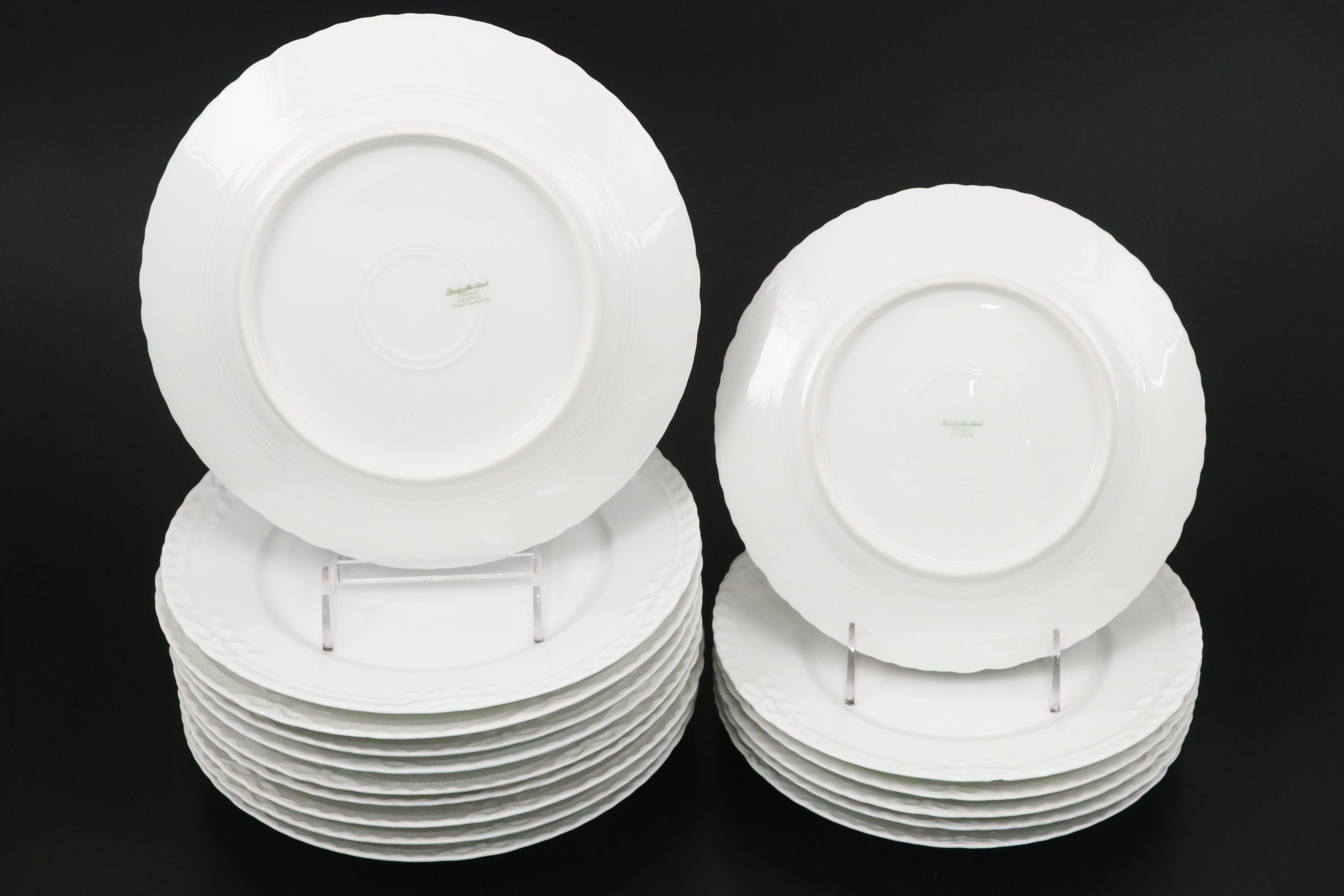 Theodore Haviland with Other White Porcelain Dinnerware and Serving Pieces