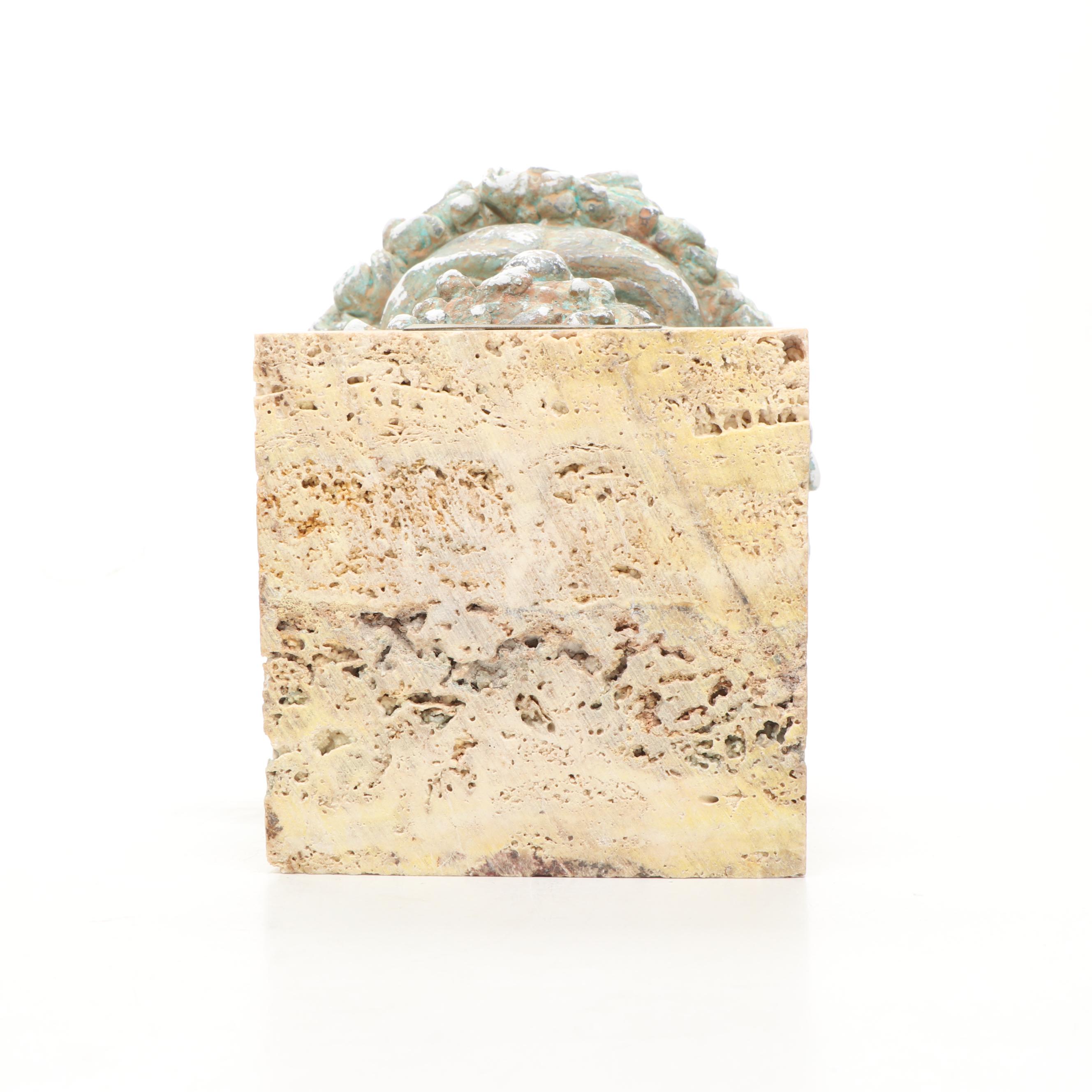 Hellenistic Greek Style Plaster Portrait Bust from Olympia Museum "Boxer"