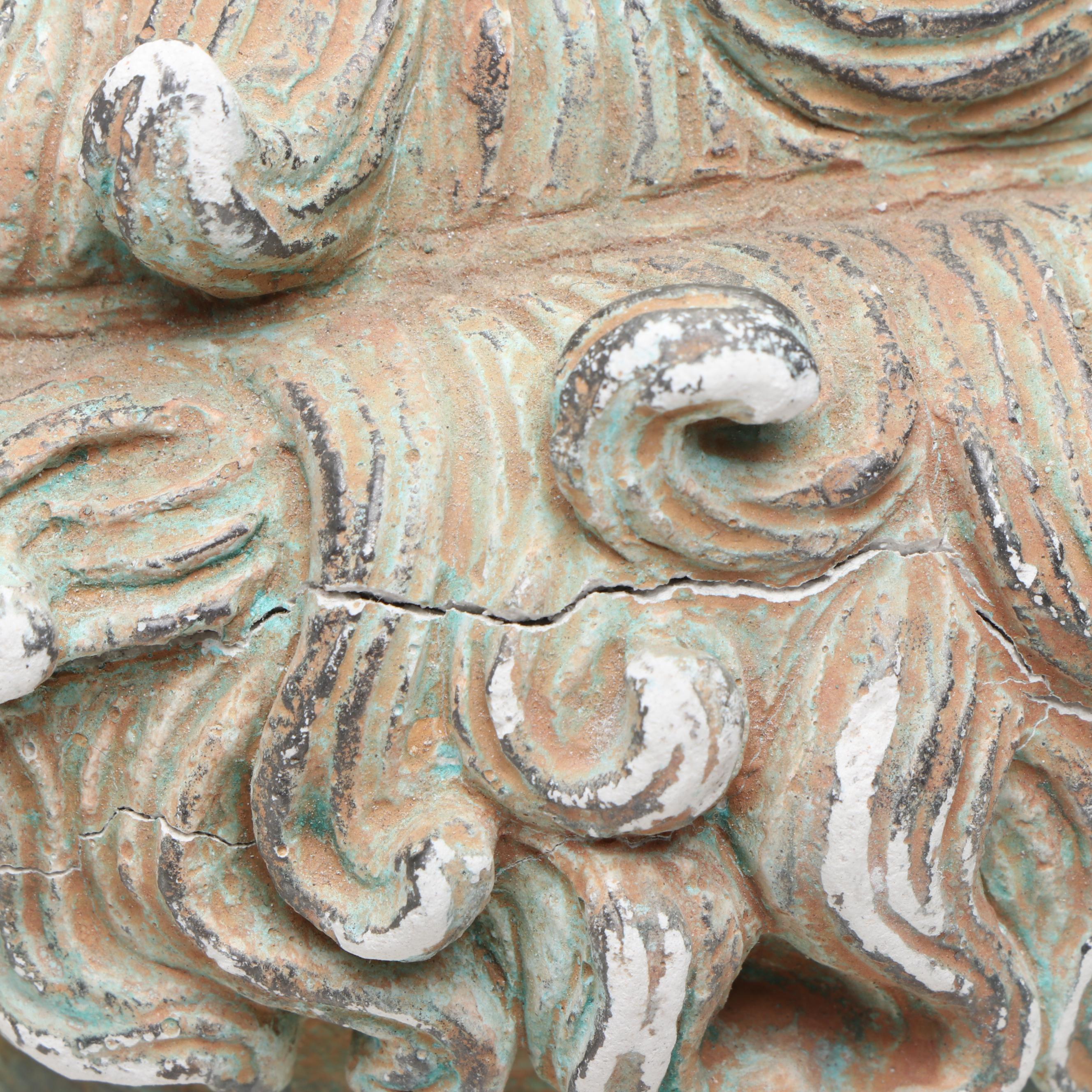 Hellenistic Greek Style Plaster Portrait Bust from Olympia Museum "Boxer"