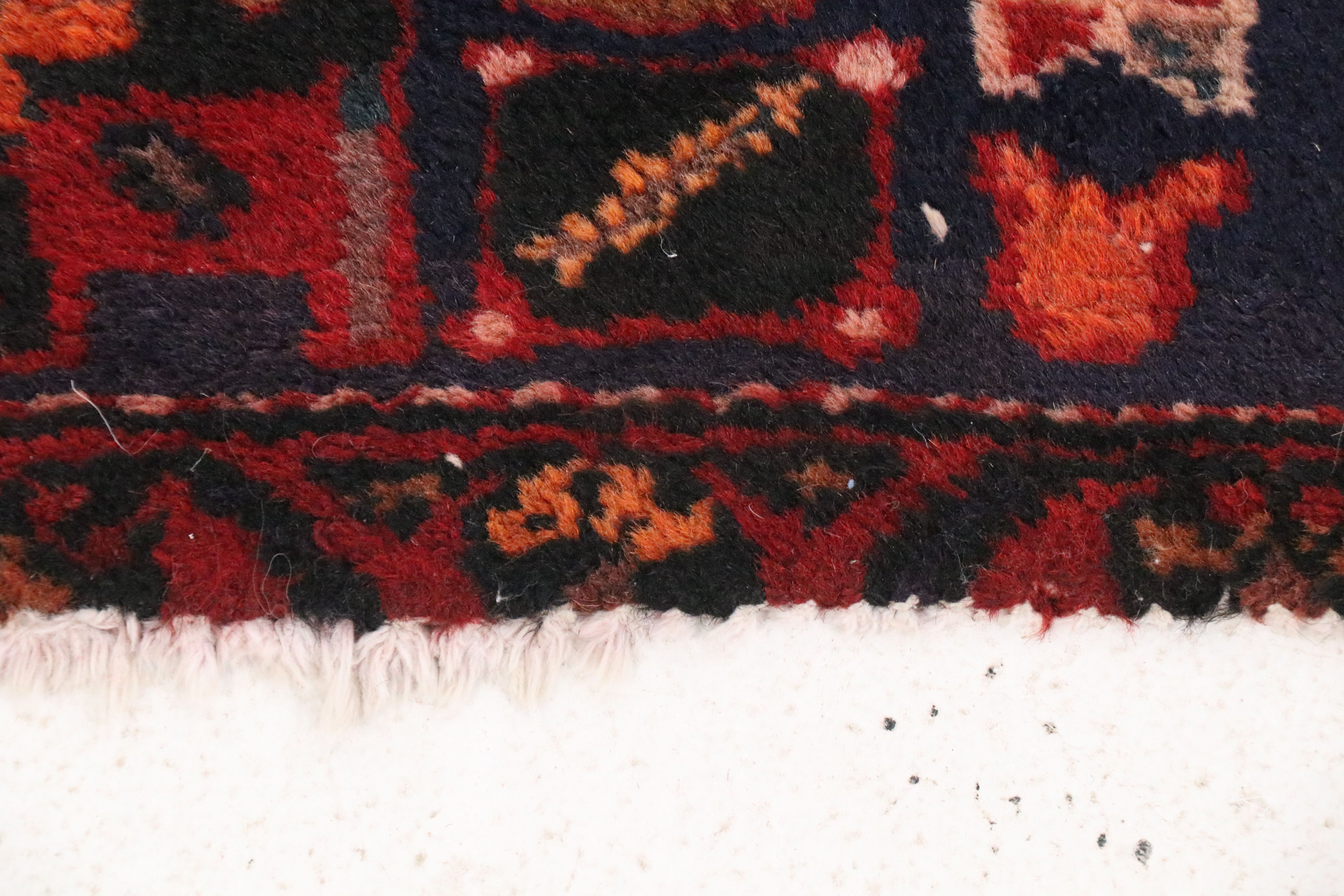 4'5 x 6'7 Hand-Knotted Persian Hamadan Area Rug