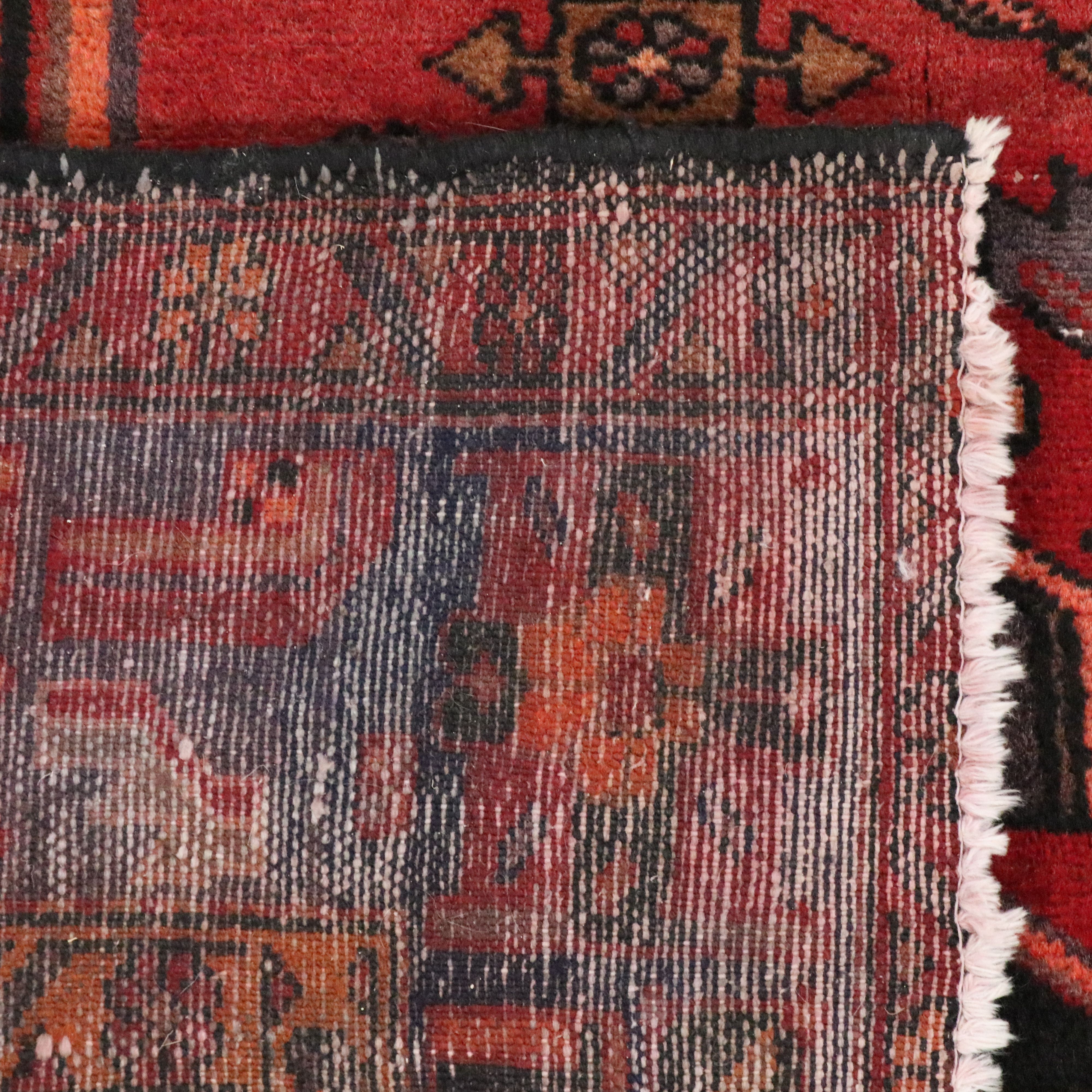 4'5 x 6'7 Hand-Knotted Persian Hamadan Area Rug