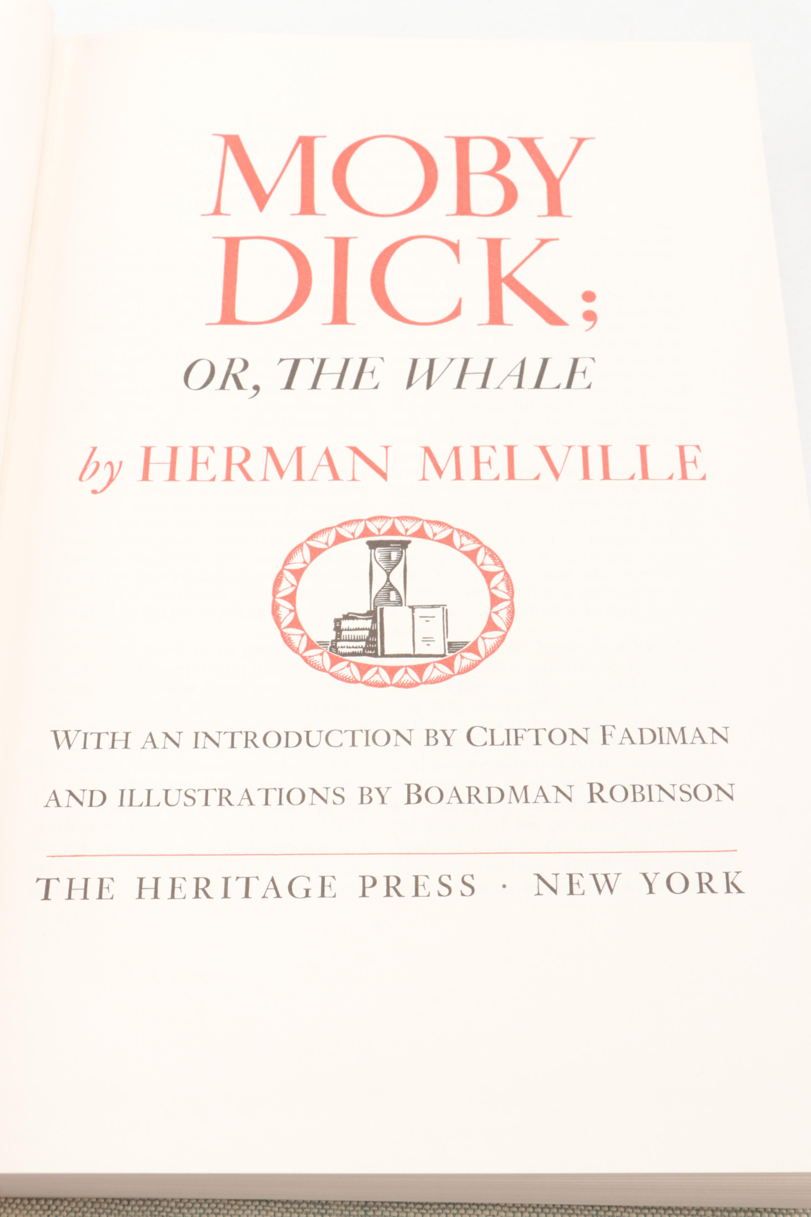 Heritage Press "The Stranger," "Moby-Dick," and More Literary Classics