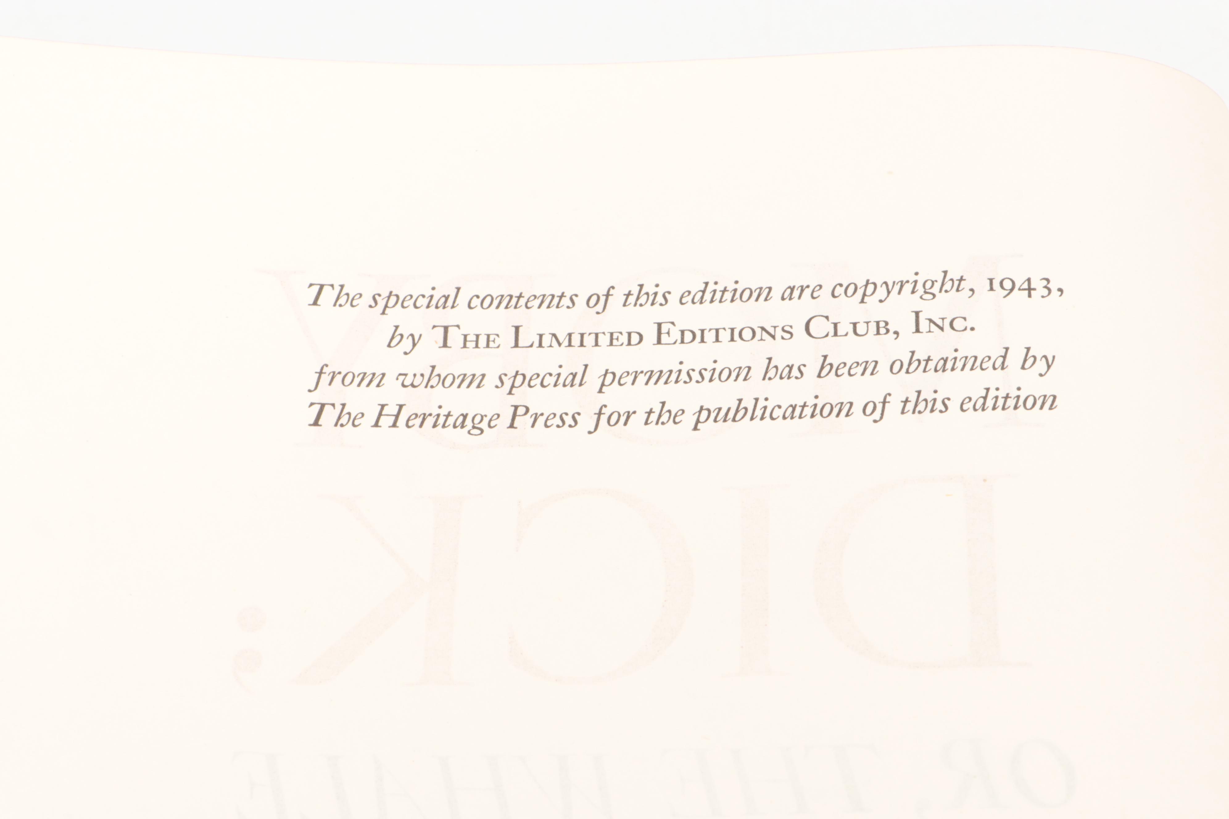 Heritage Press "The Stranger," "Moby-Dick," and More Literary Classics