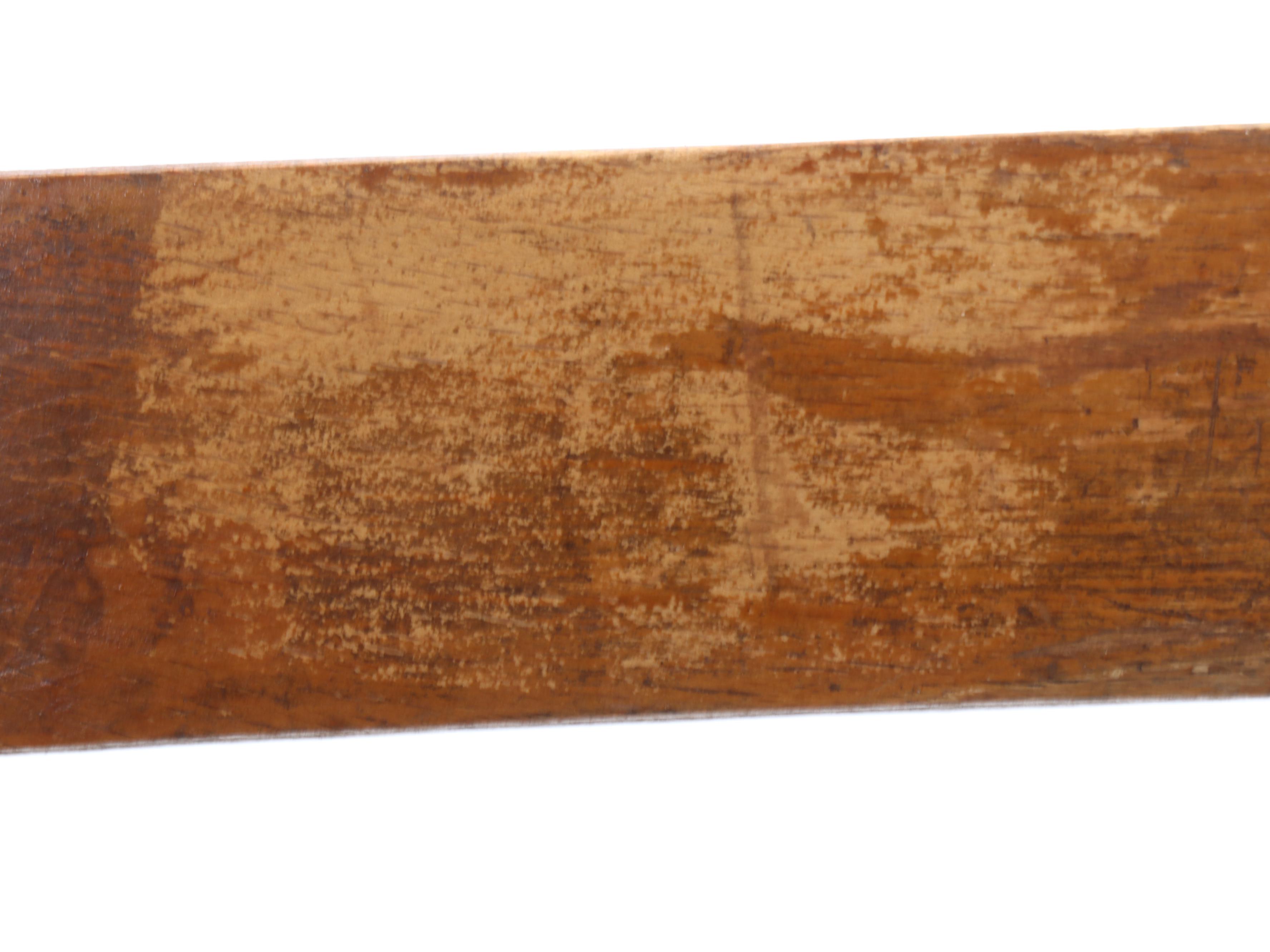 Primitive Style Stencil-Decorated Wooden Chairs with Rush Seats