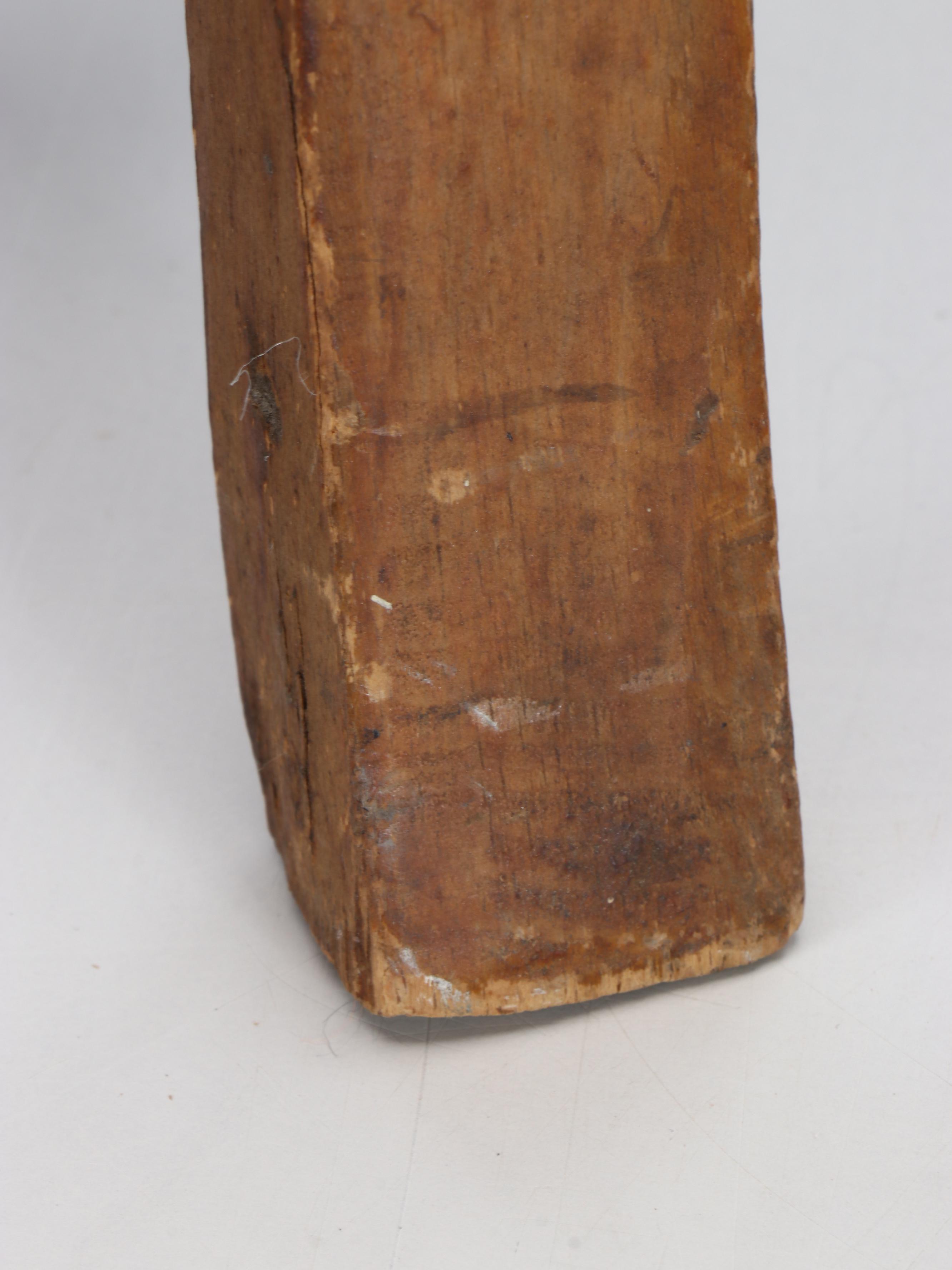 Primitive Style Stencil-Decorated Wooden Chairs with Rush Seats