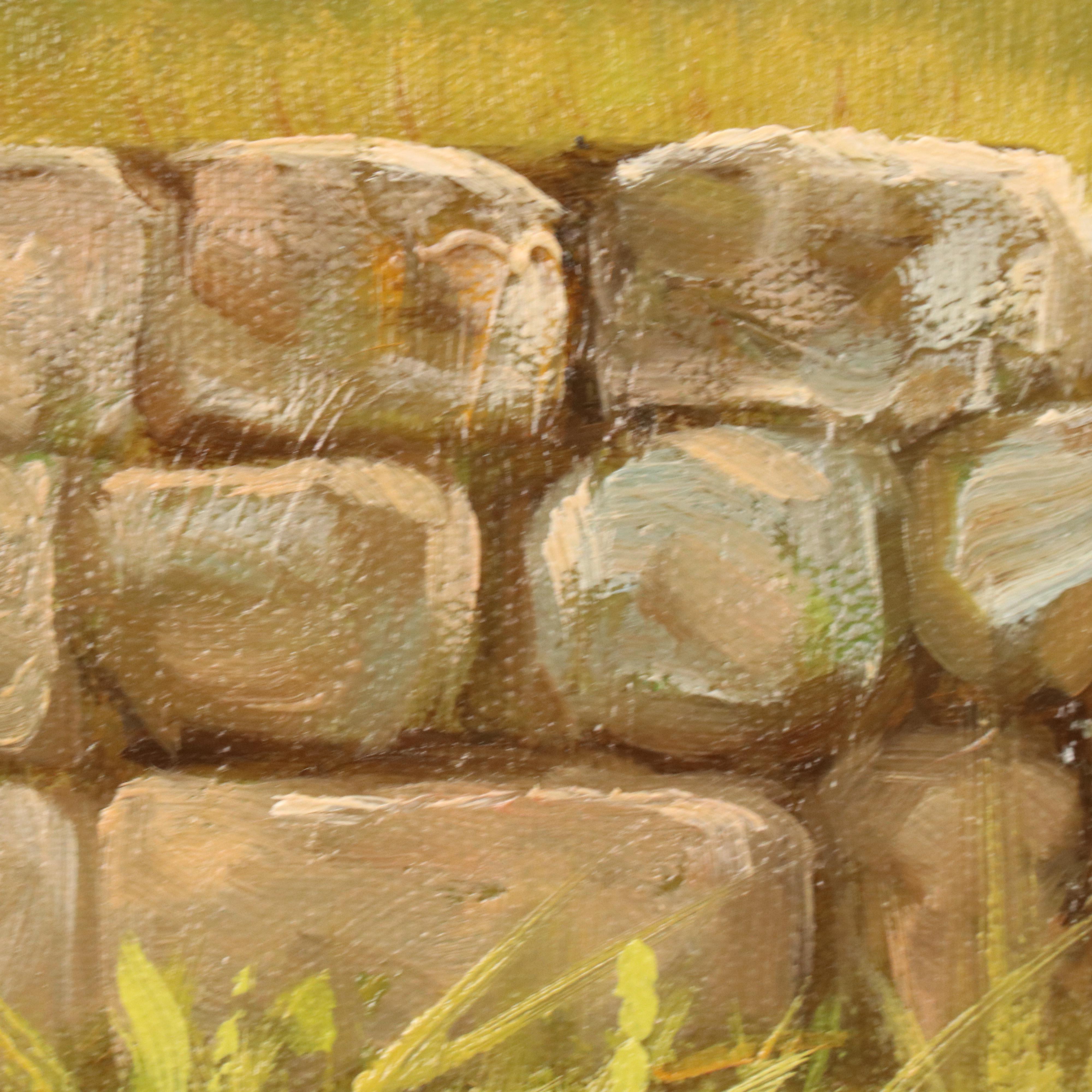 Castello Oil Painting of Border Collies After John Trickett, 21st Century